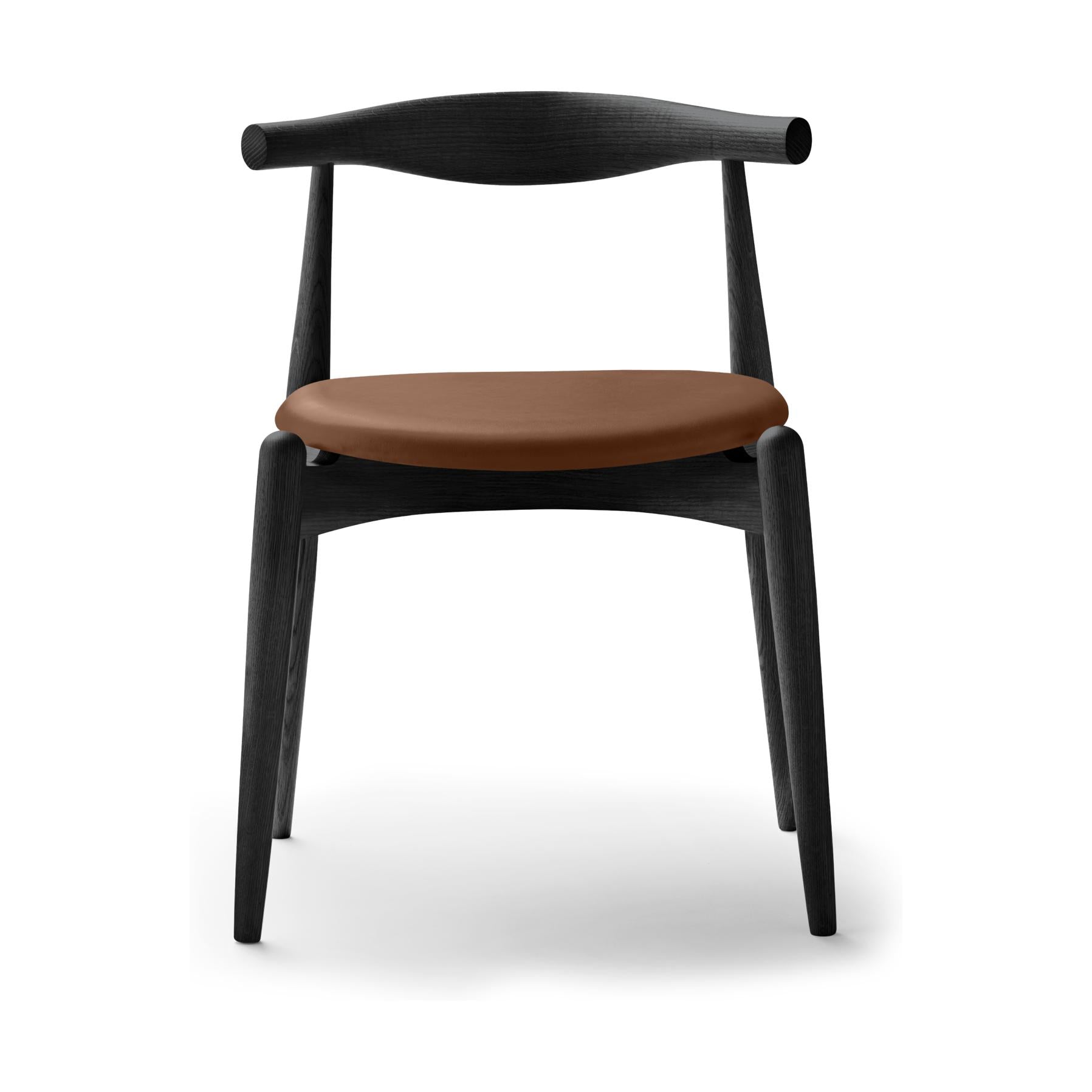 Carl Hansen CH20 Elbow Chair, Colored CHOK / Brown Leather