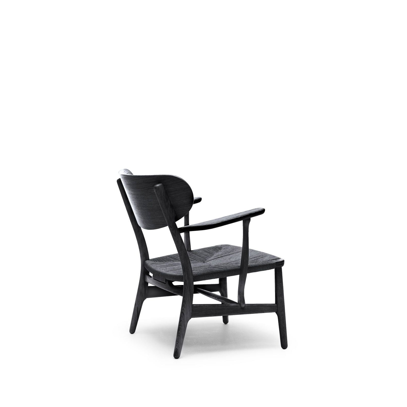 Carl Hansen CH22 Lounge Stuhl, schwarze Eiche/Schwarz