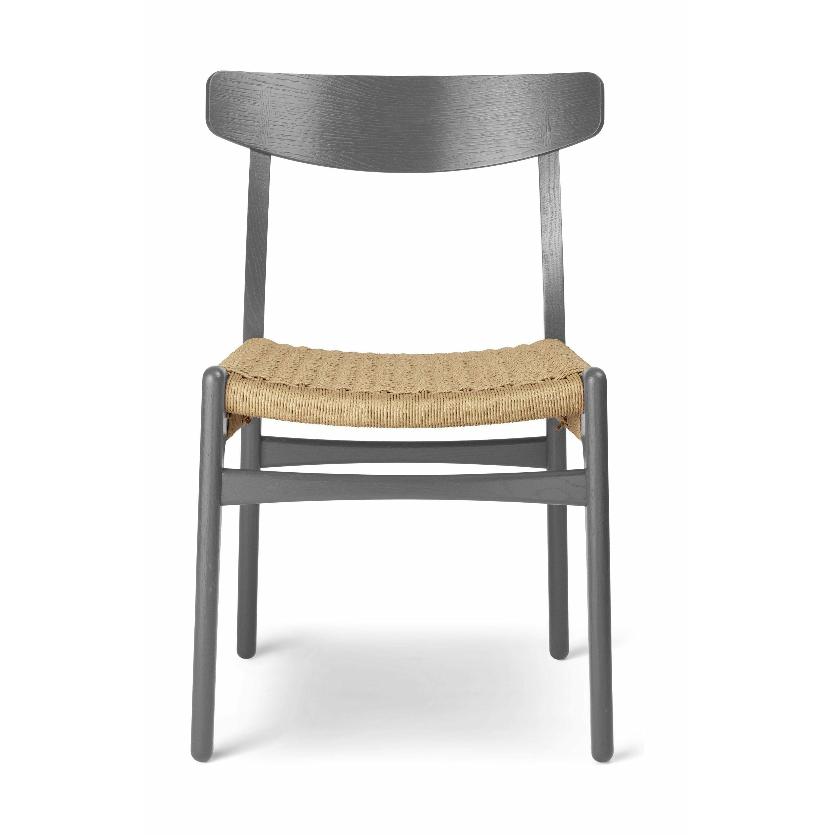 Carl Hansen CH23 chaise chaise, brun ardoise / cordon naturel