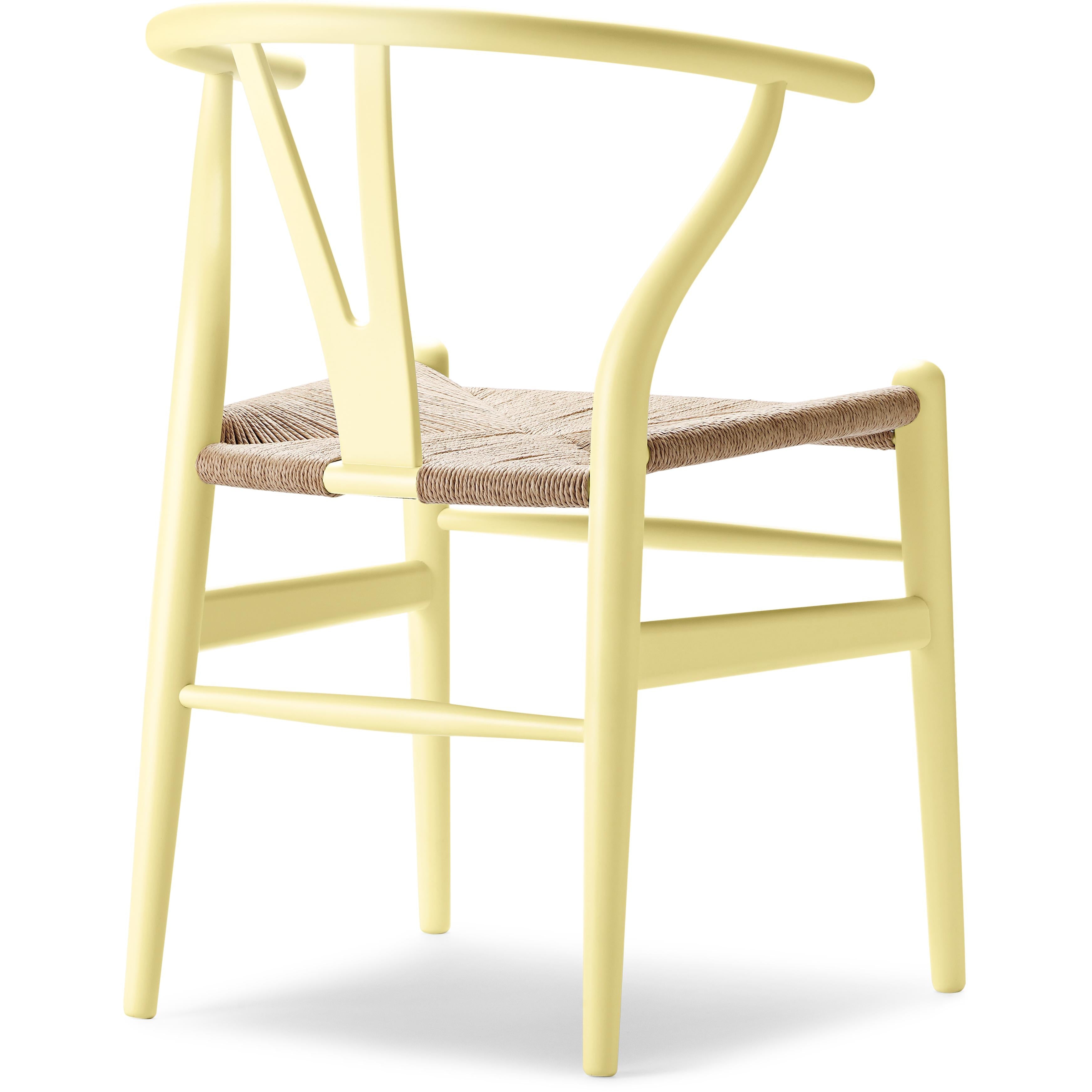 Carl Hansen CH24 Wishbone Stol Beech Special Edition, Natural Cord/Soft Hollyhock