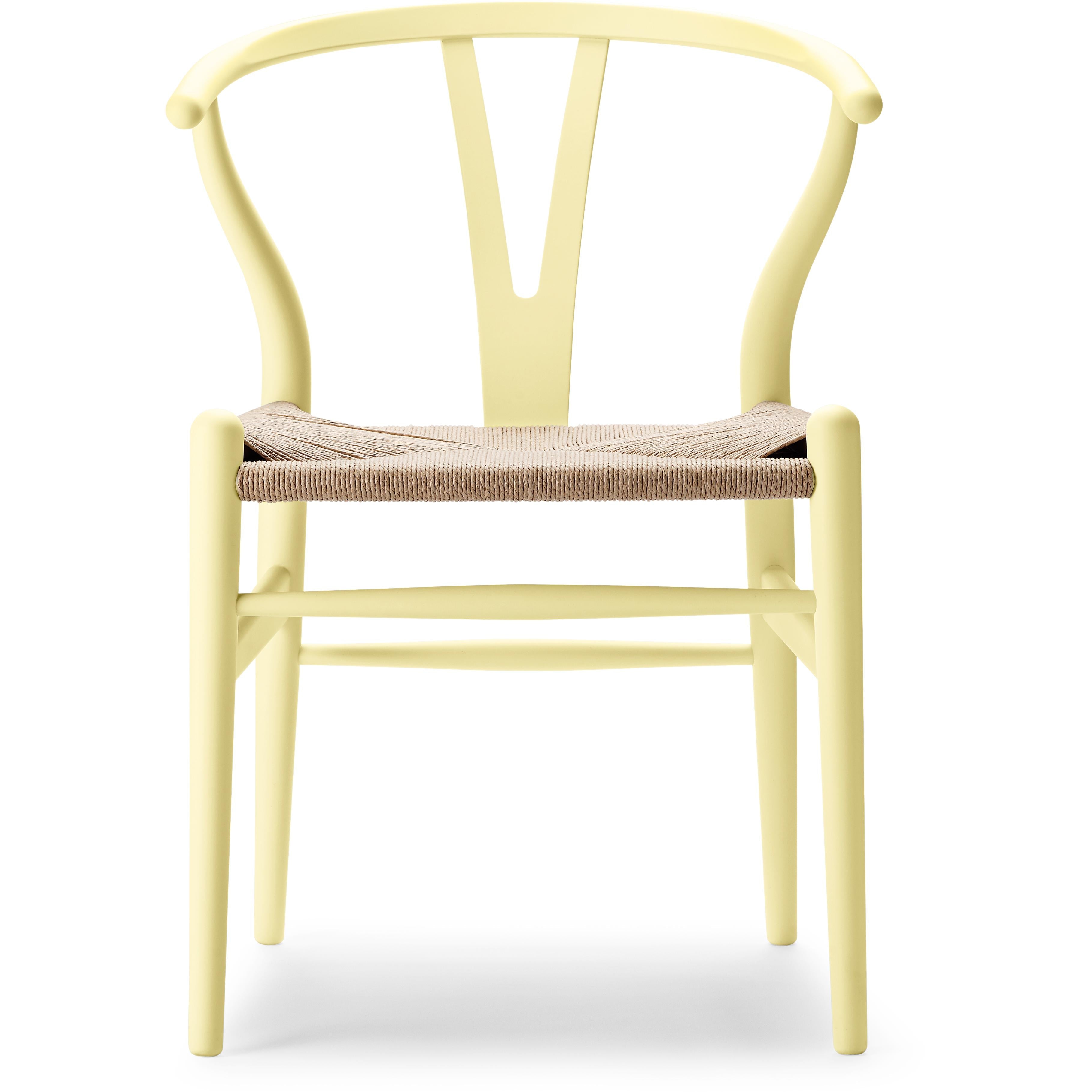 Carl Hansen CH24 Wishbone Chair Beech Special Edition, Natural Cord/Soft Hollyhock