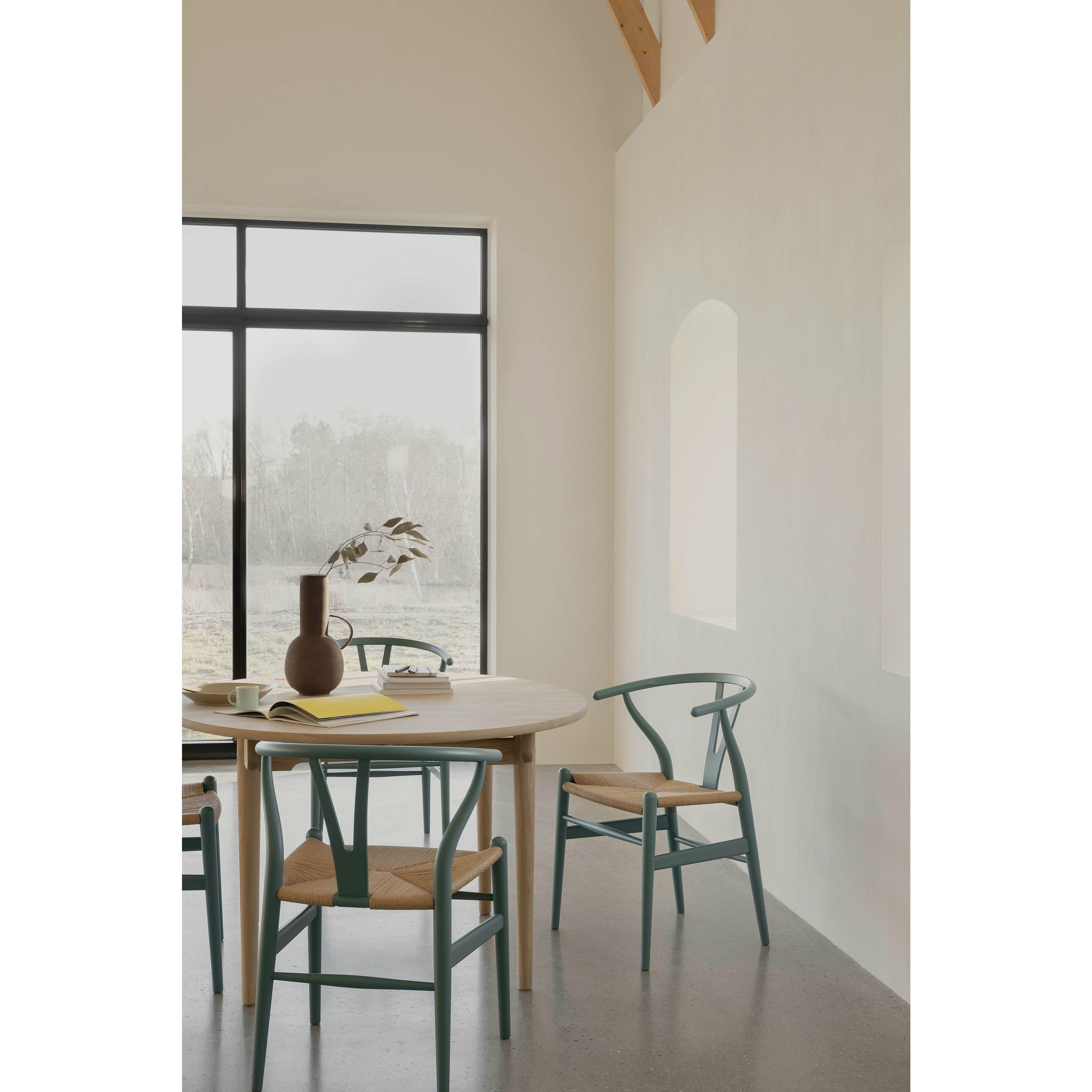 Carl Hansen CH24 Soft Wishbone Chair Beech Special Edition, étain