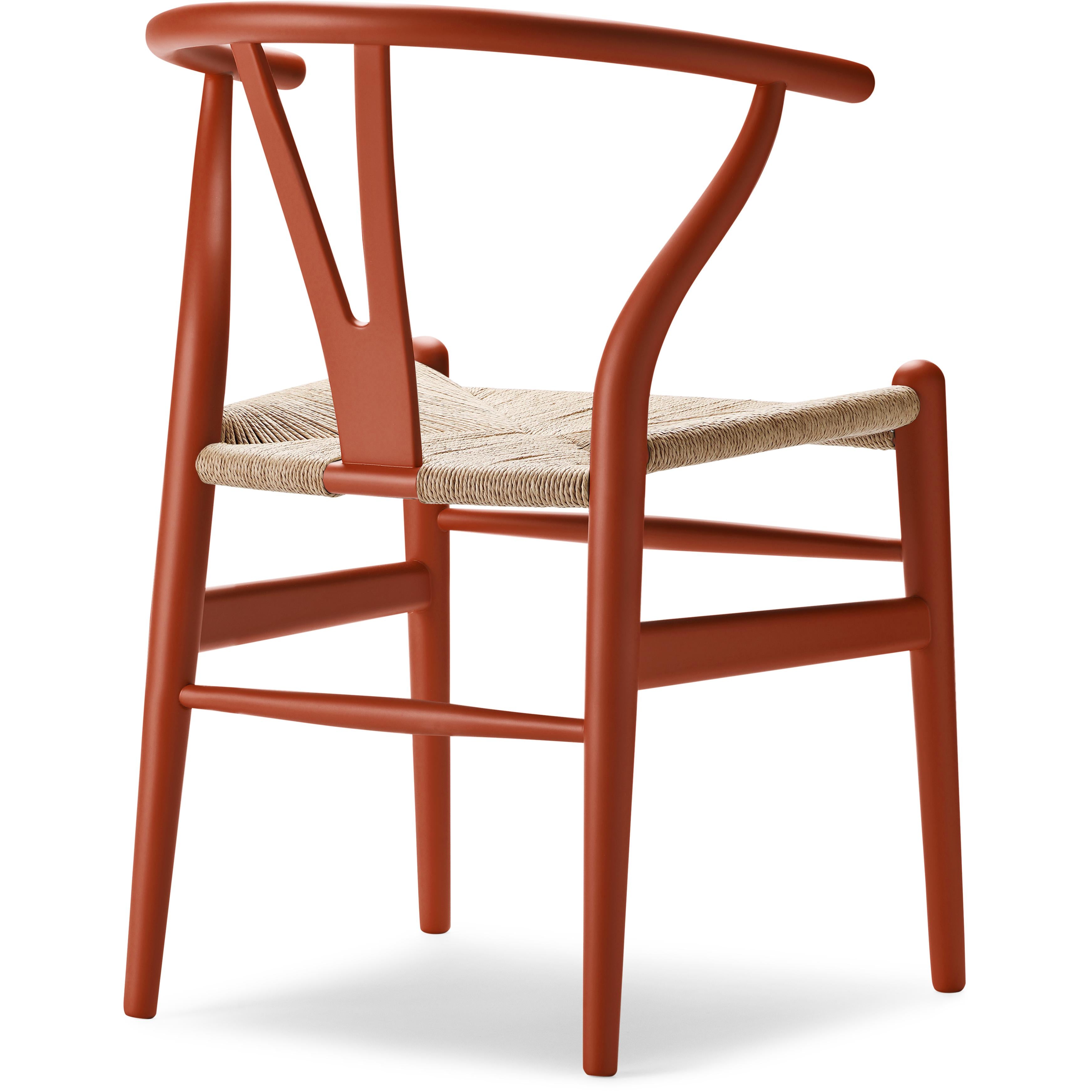 Carl Hansen CH24 Wishbone Chair Beech Special Edition, Natural Cord/Soft Terracotta