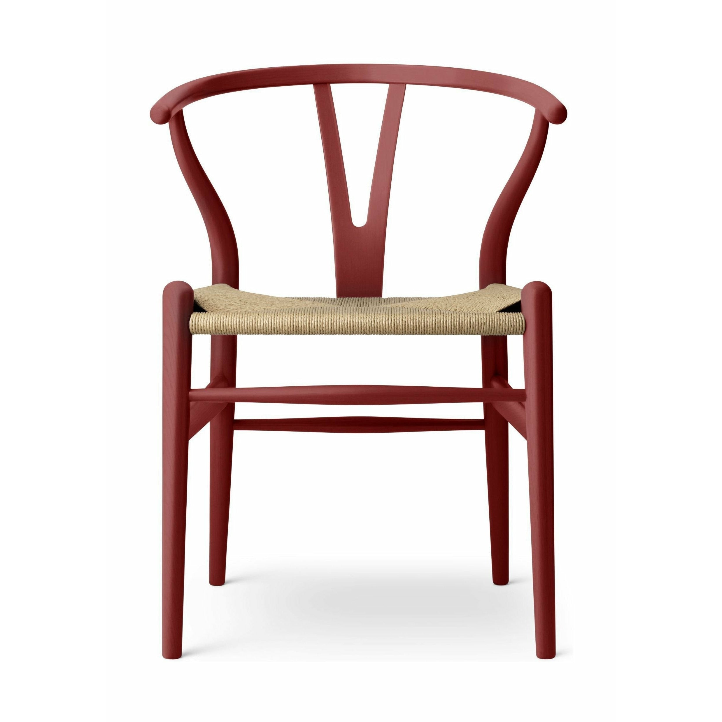 Carl Hansen CH24 Wishbone Chair Oak, Falu Rot/Naturkabel