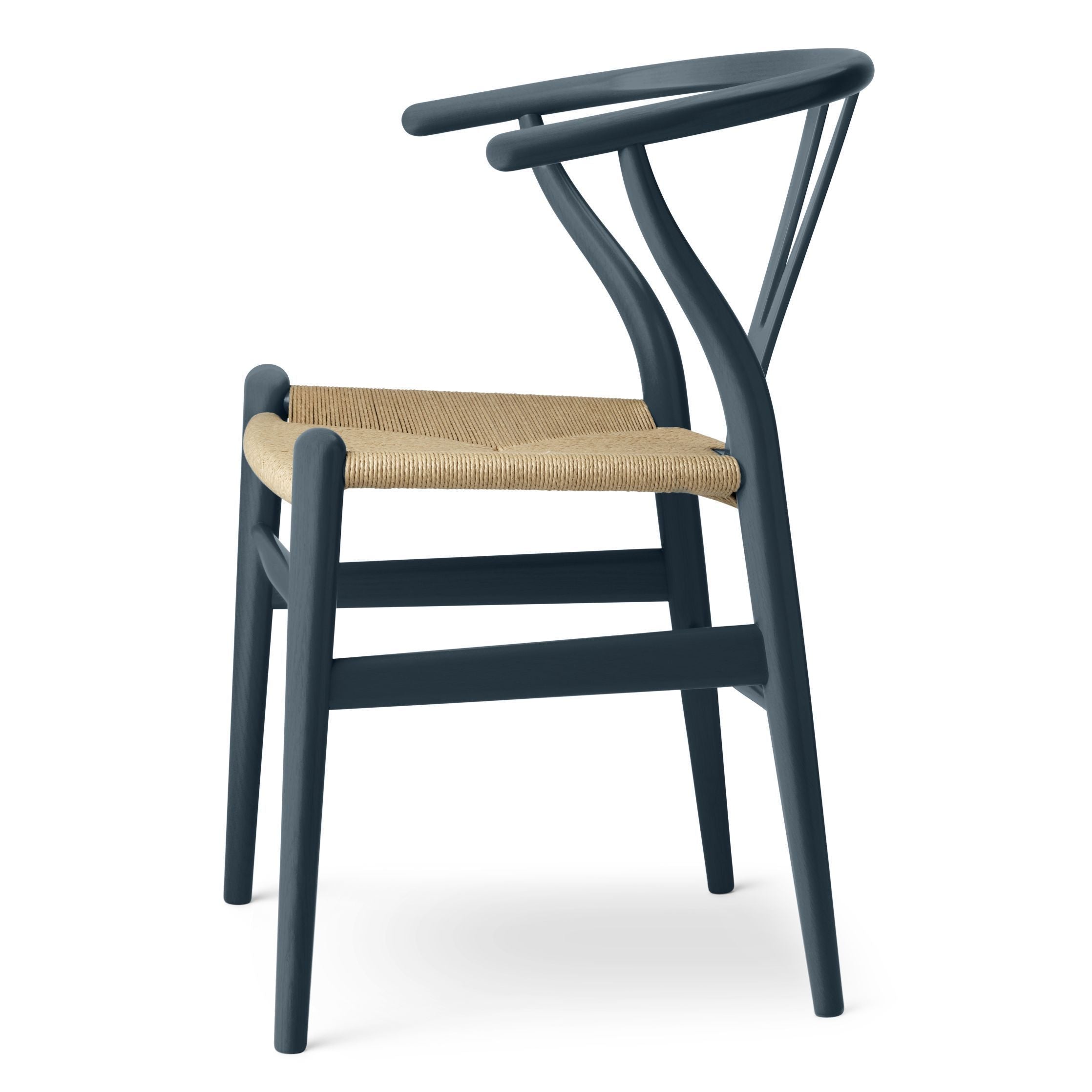 Carl Hansen CH24 Wishbone Chair Oak, Nordseeblau/Naturkabel