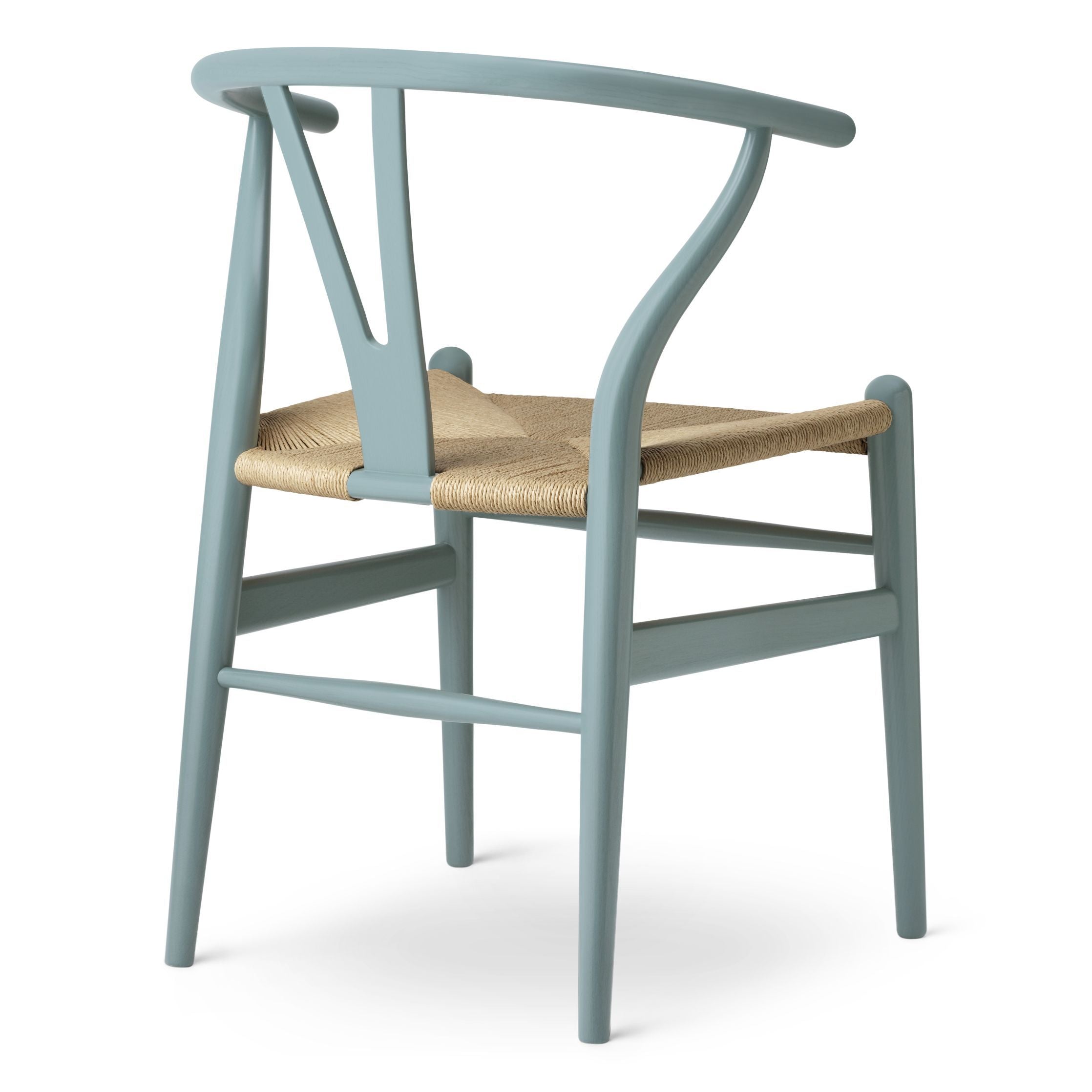 Carl Hansen CH24 Wishbone Chair Oak, Pewter Blue / Natural Cord Special Edition
