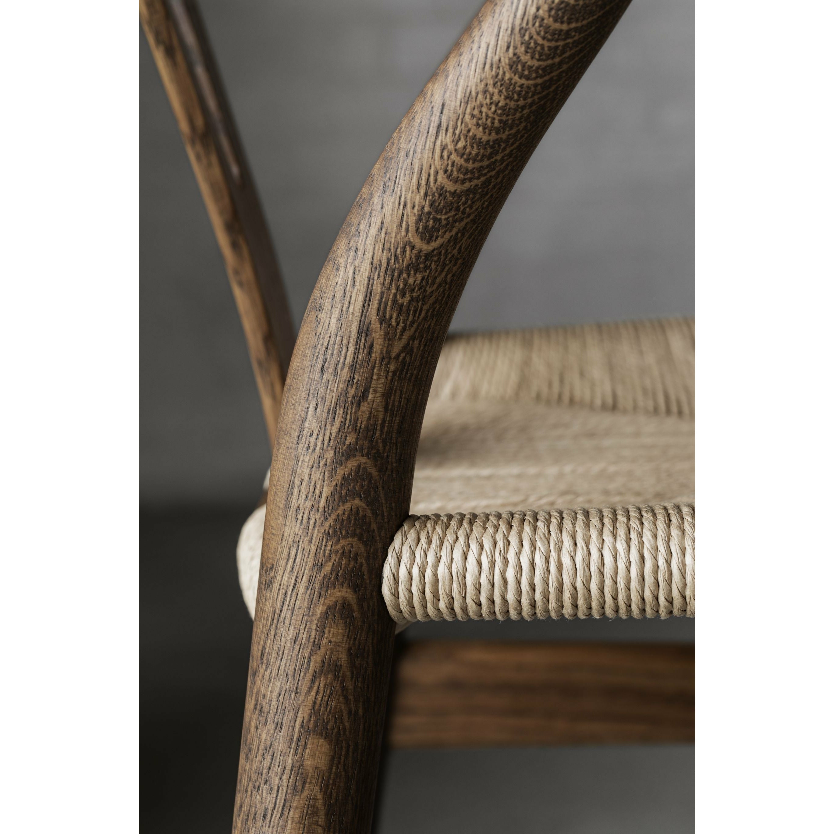 Carl Hansen CH24 Chaise à souhaits Oak Smoke Colored Huile, Cordon naturel