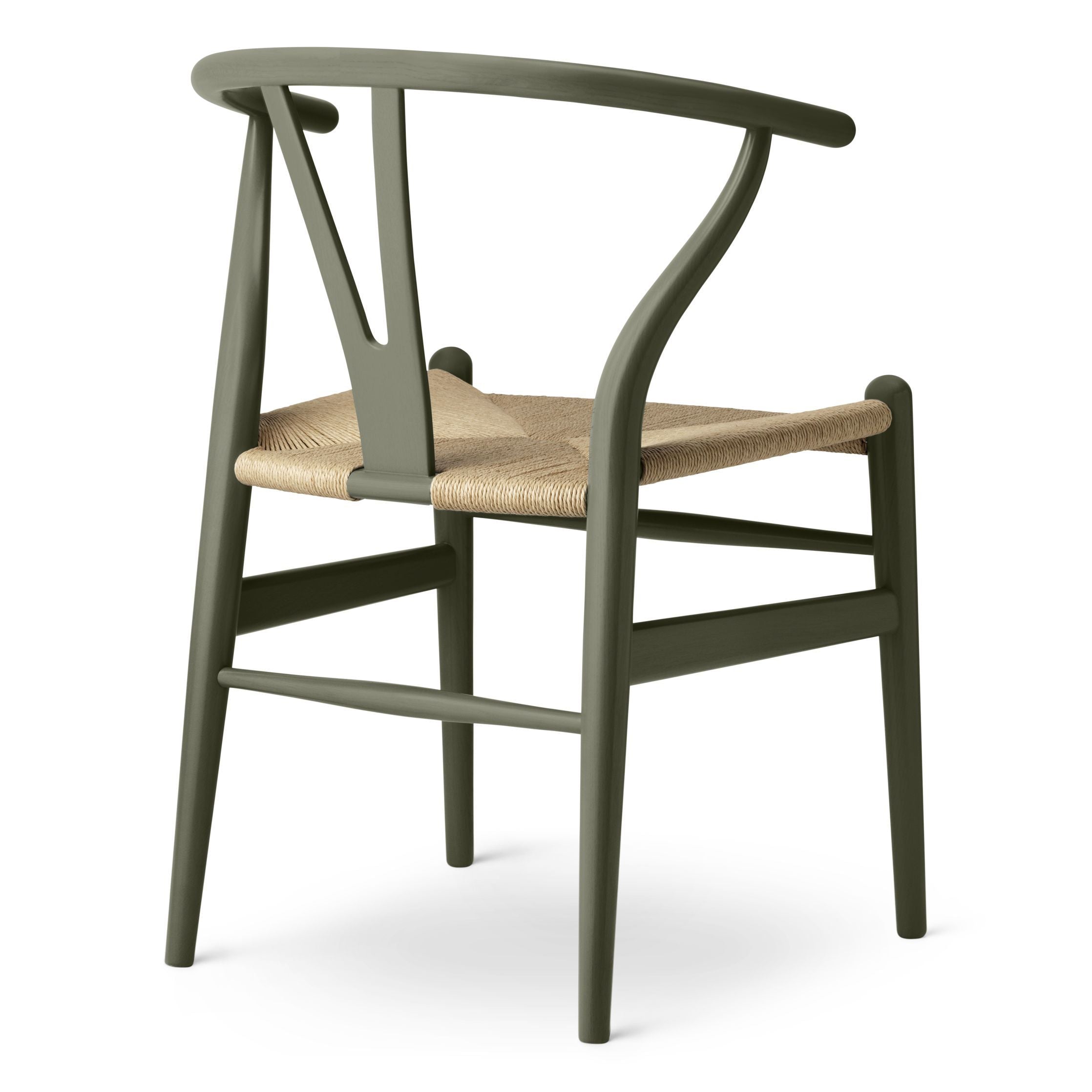 Carl Hansen Ch24 Wishbone Chair Oak, Seaweed Green/Natural Cord