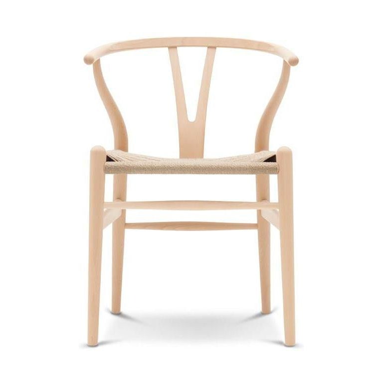 Carl Hansen CH24 y stoel stoel Natuurlijk papier koord, soaped beuken
