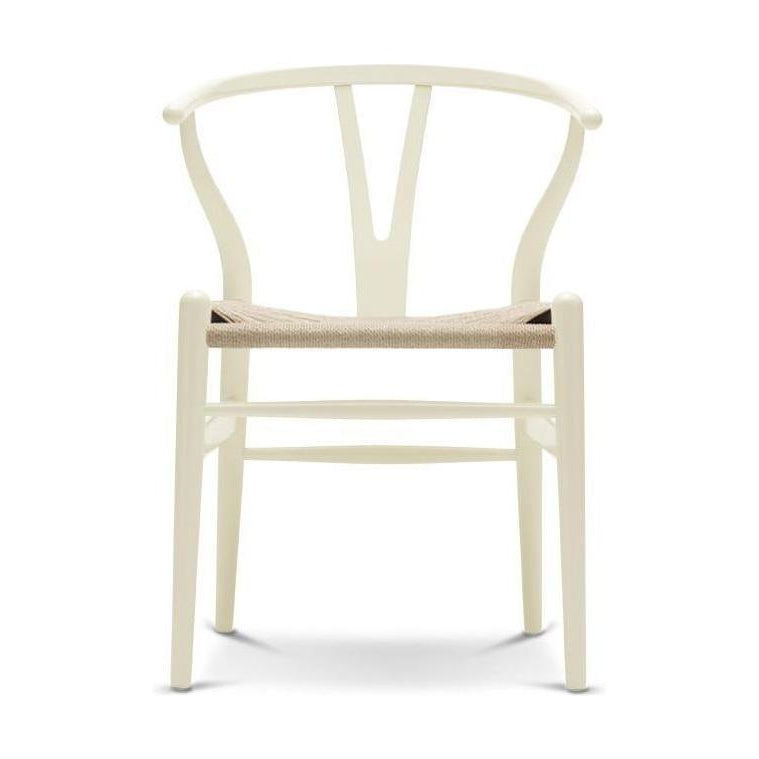 Carl Hansen Ch24 Y Chair Chair Corde en papier naturel, hêtre/blanc vanille