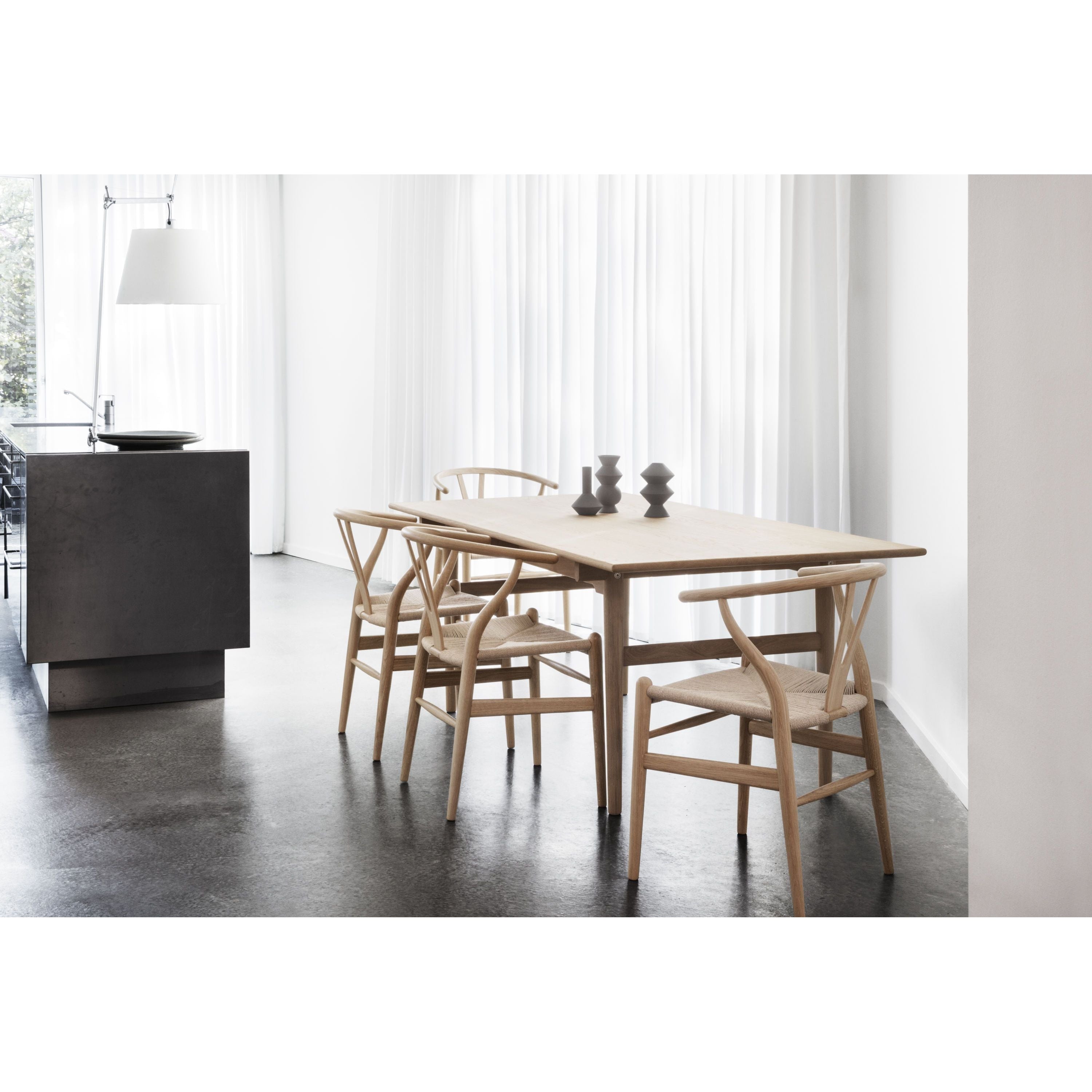 Carl Hansen CH24 WISHBONE SPOR Natural Cord Soaped Ash