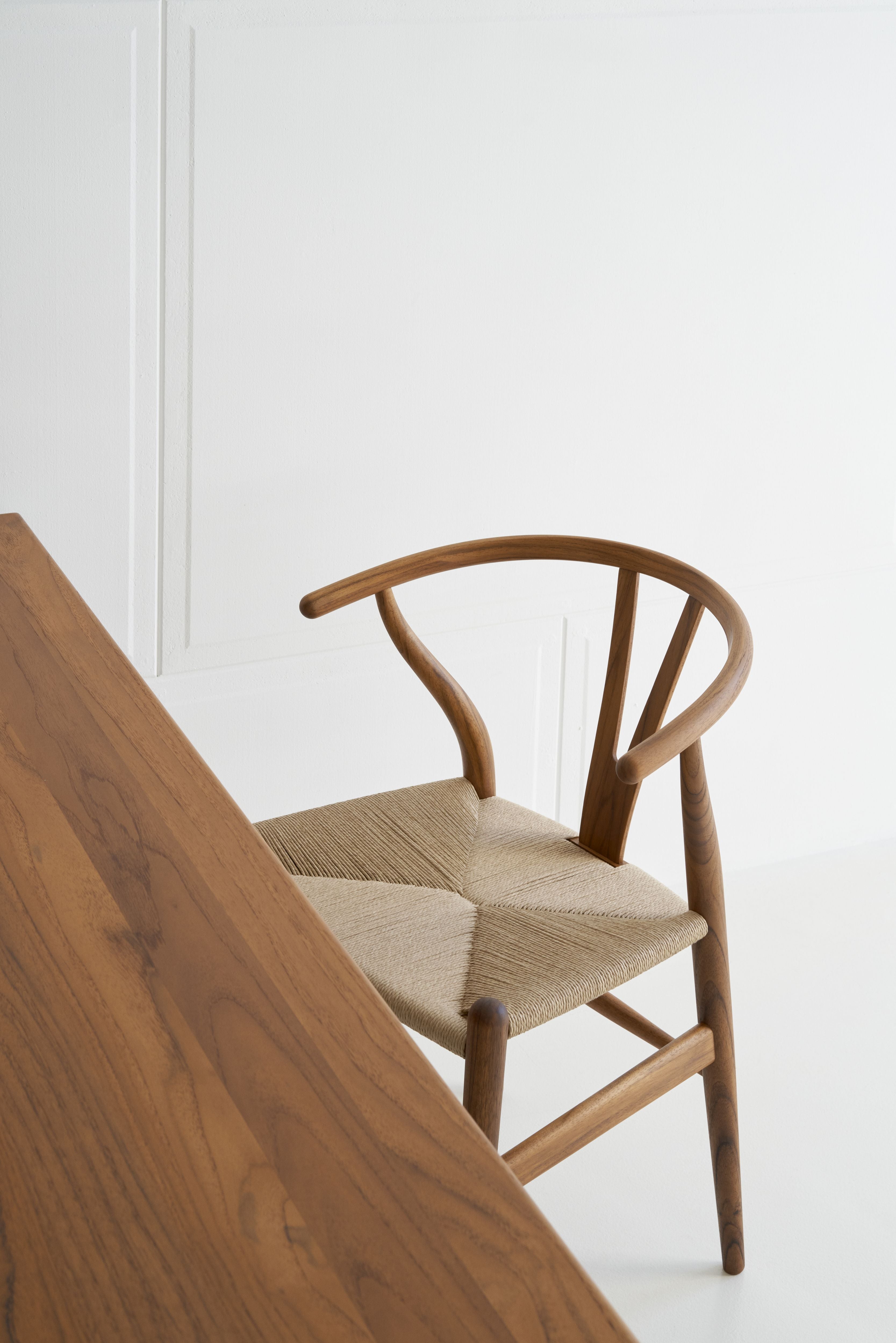 Carl Hansen CH24 Tea de silla de espíritu de la espoleta, cordón natural