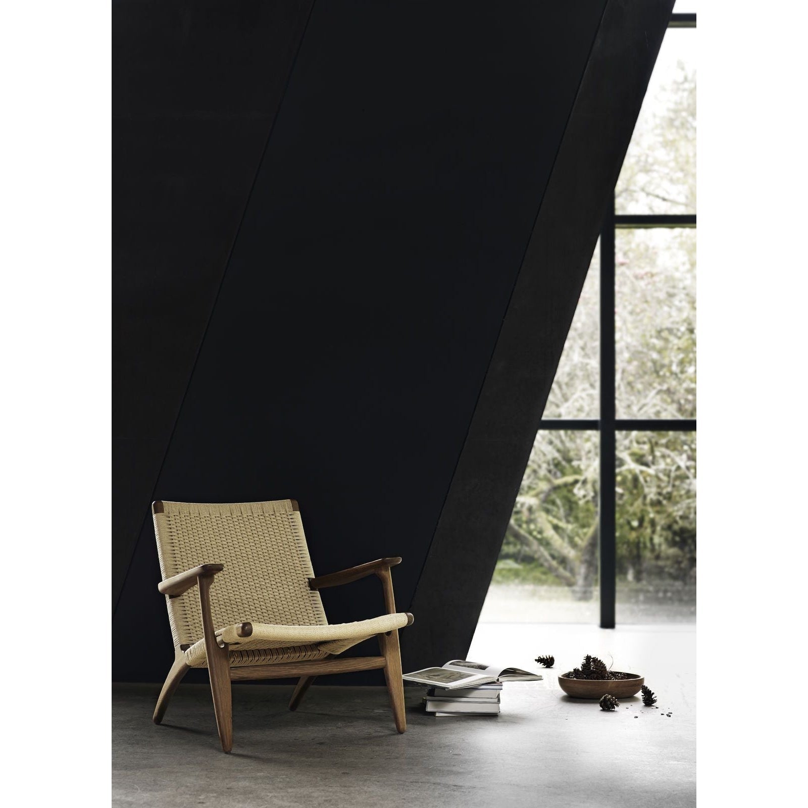 Carl Hansen Ch25 Lounge Chair, Olietræ/Natur