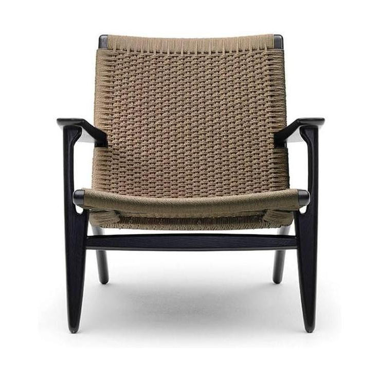 Carl Hansen Ch25 Lounge Chair, Sort Eg/Natur