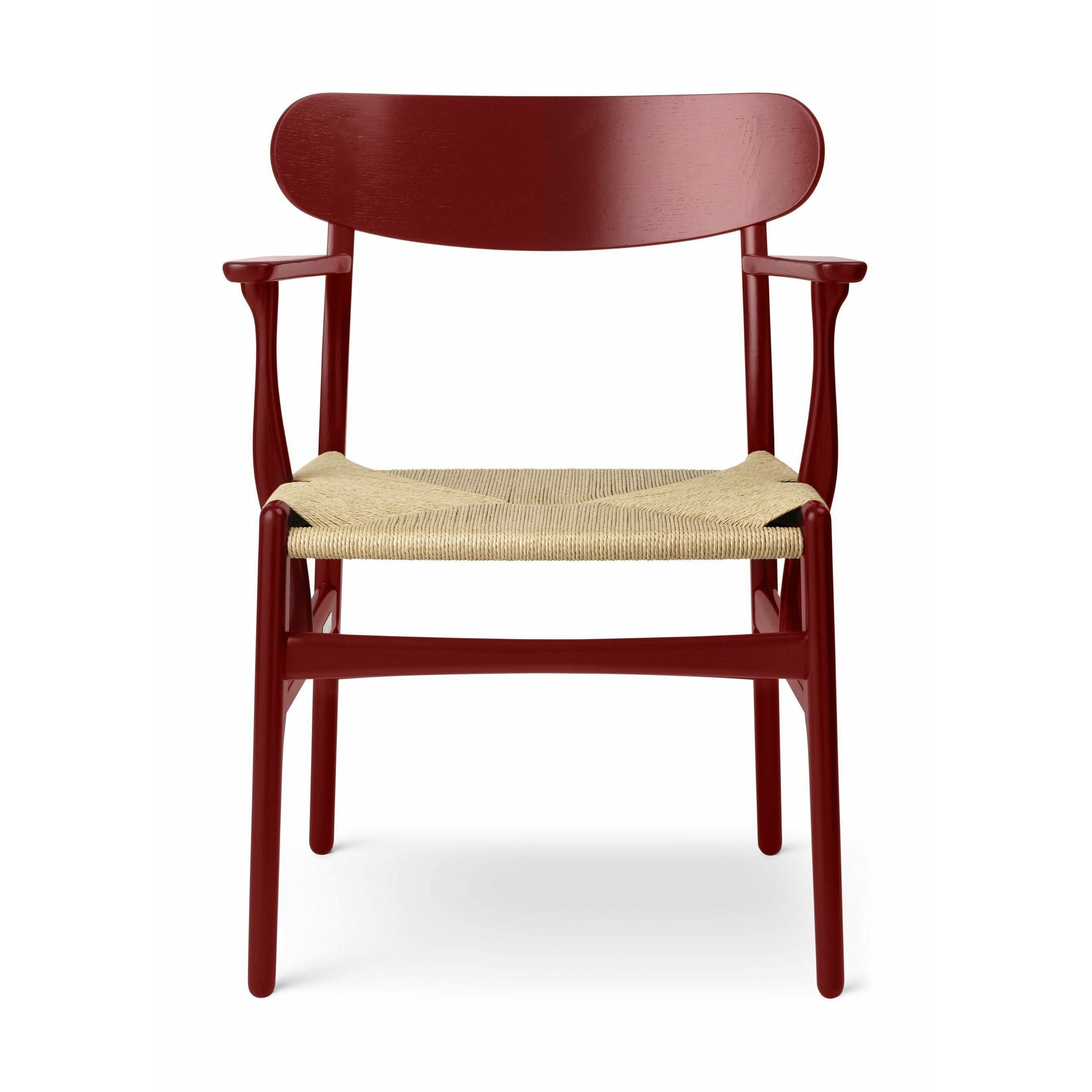 Carl Hansen CH26 Stuhl Oak, Falu Red/Natural Cord