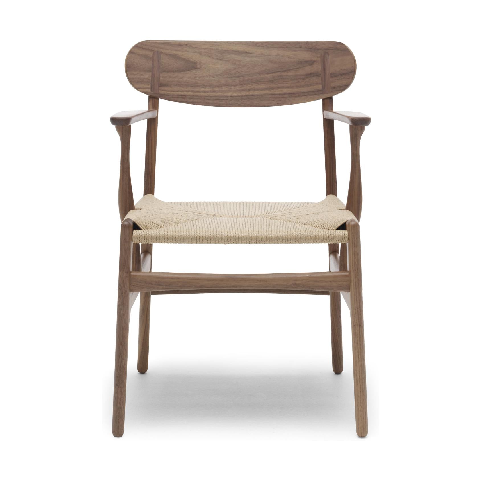 Carl Hansen CH26 Silla Oilada Oilnut/Cordón Natural