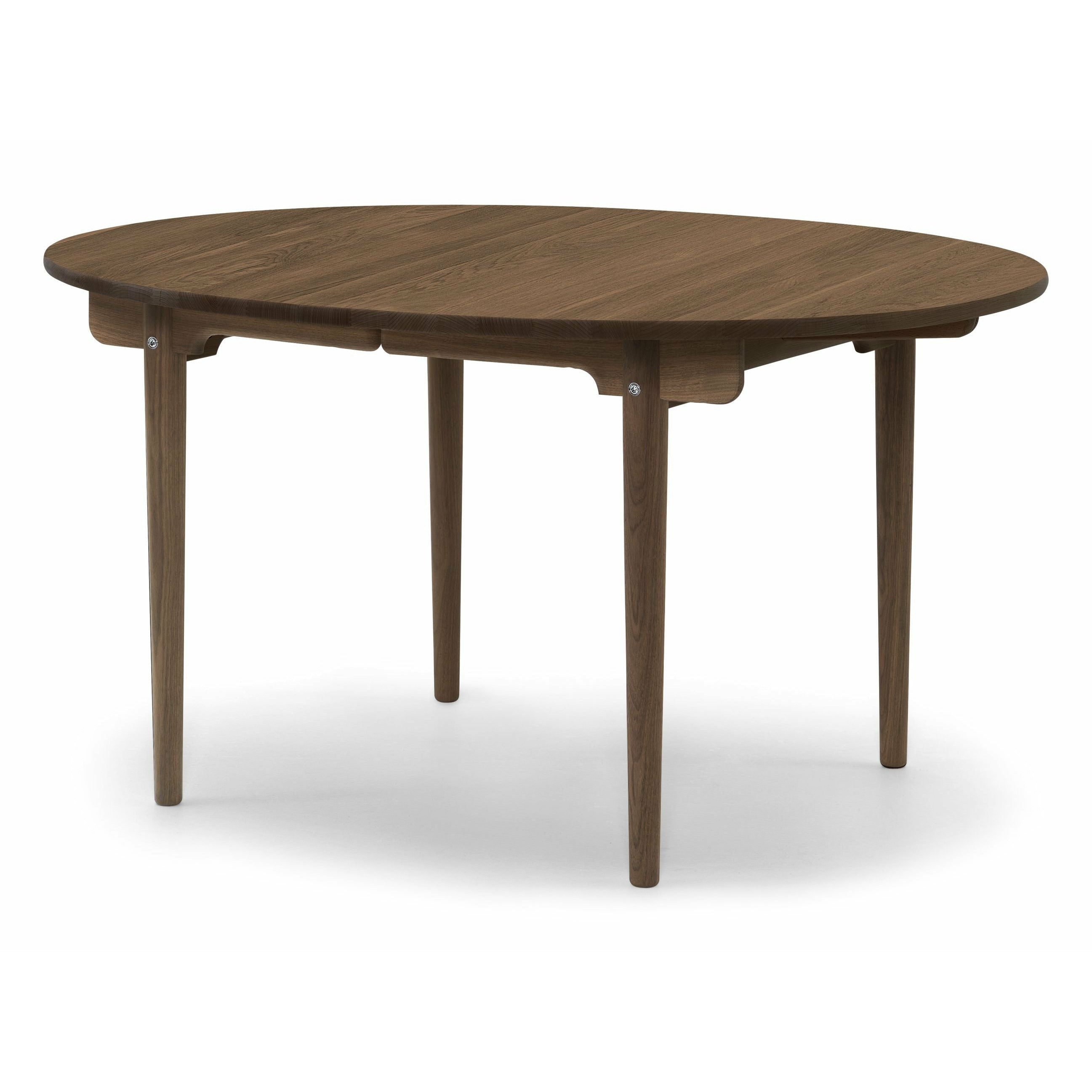 Carl Hansen Ch337 Dining Table Designed For 2 Pull Out Plates, Oak Smoke Colored Oil