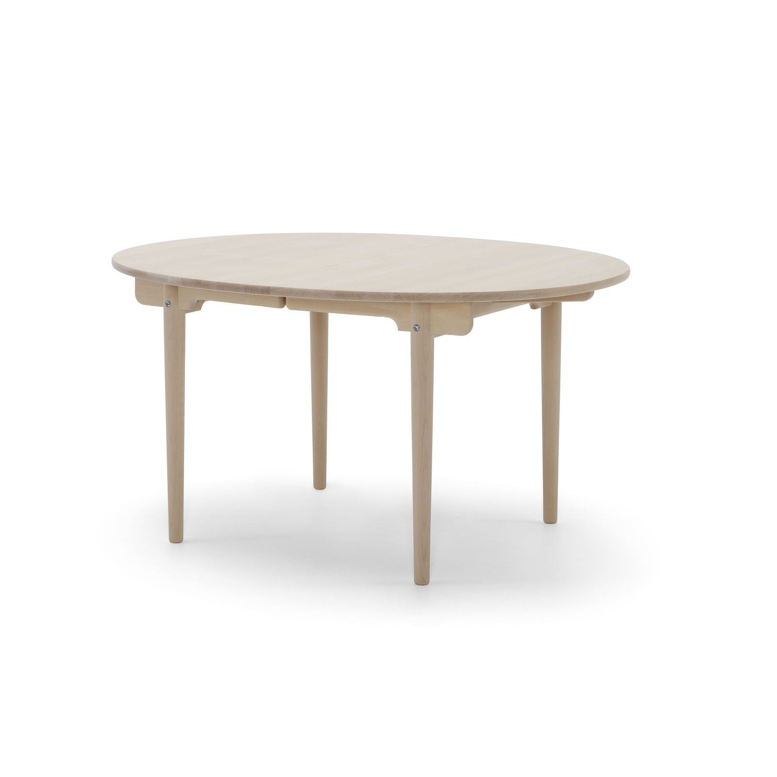 CARL HANSEN CH337 Mesa de comedor sin top adicional, roble engrasado blanco