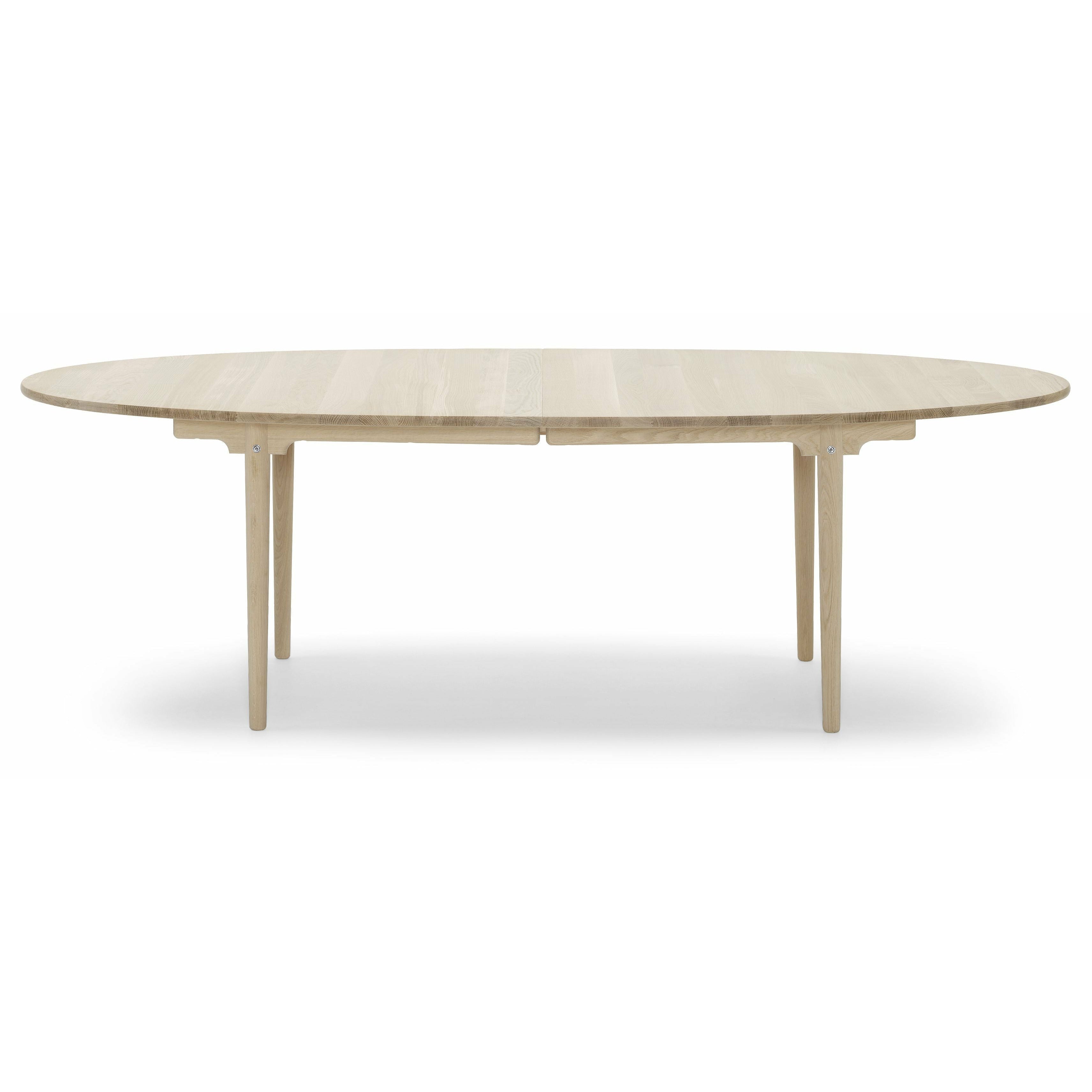 Carl Hansen CH339 matbord designat för 2 utdragbara plattor, tvålad ek
