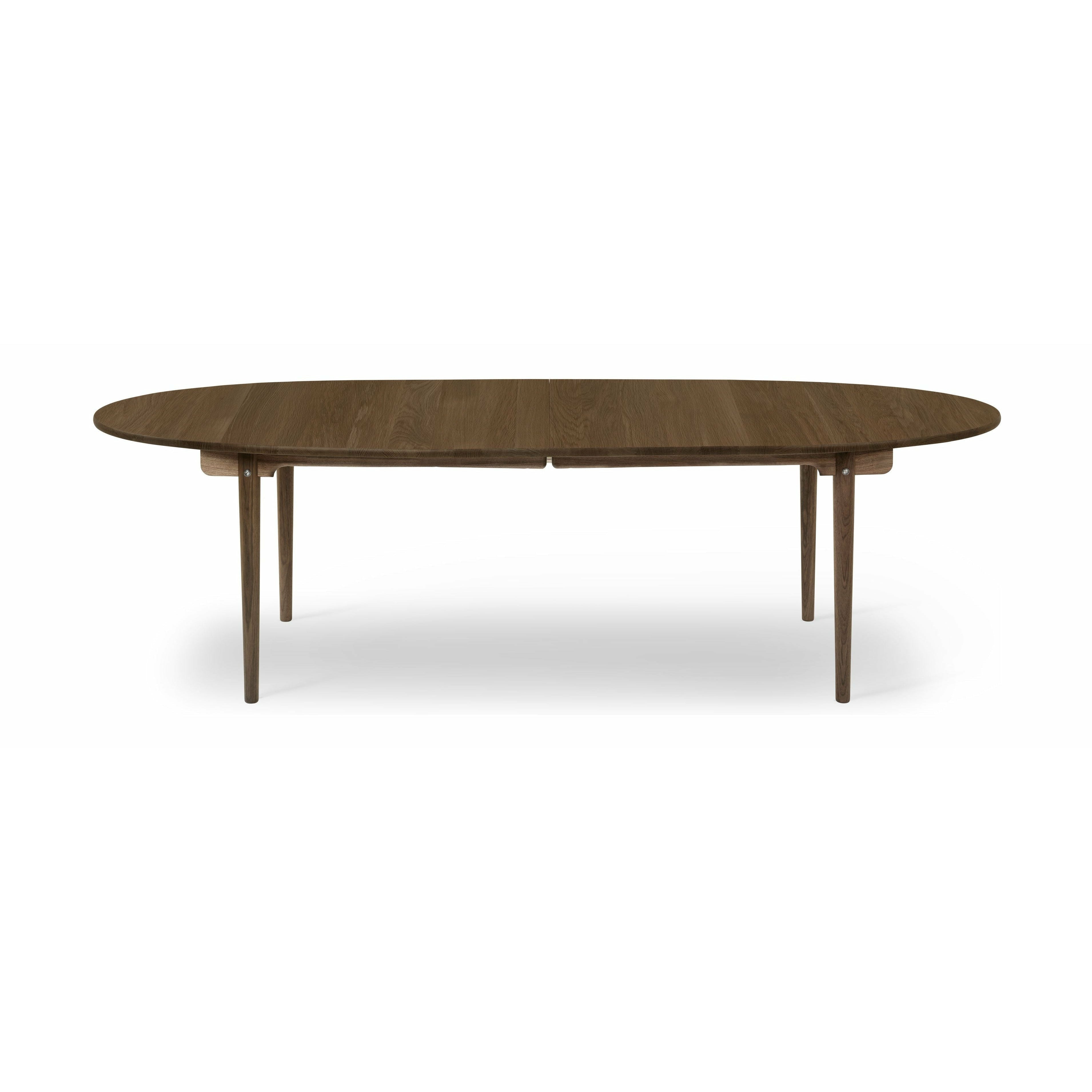 Carl Hansen CH339 matbord designat för 2 utdragsplattor, ekrökfärgad olja