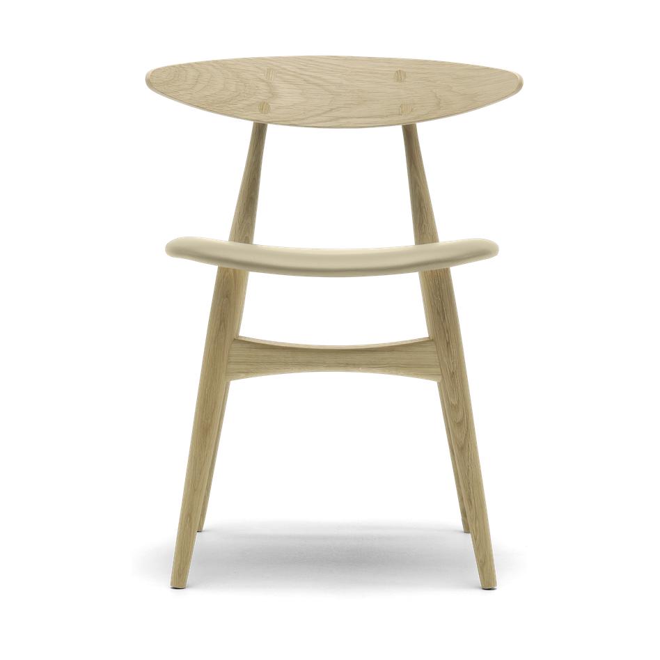 Silla de P Carl Hansen CH33 P, Oak/Beige Leather