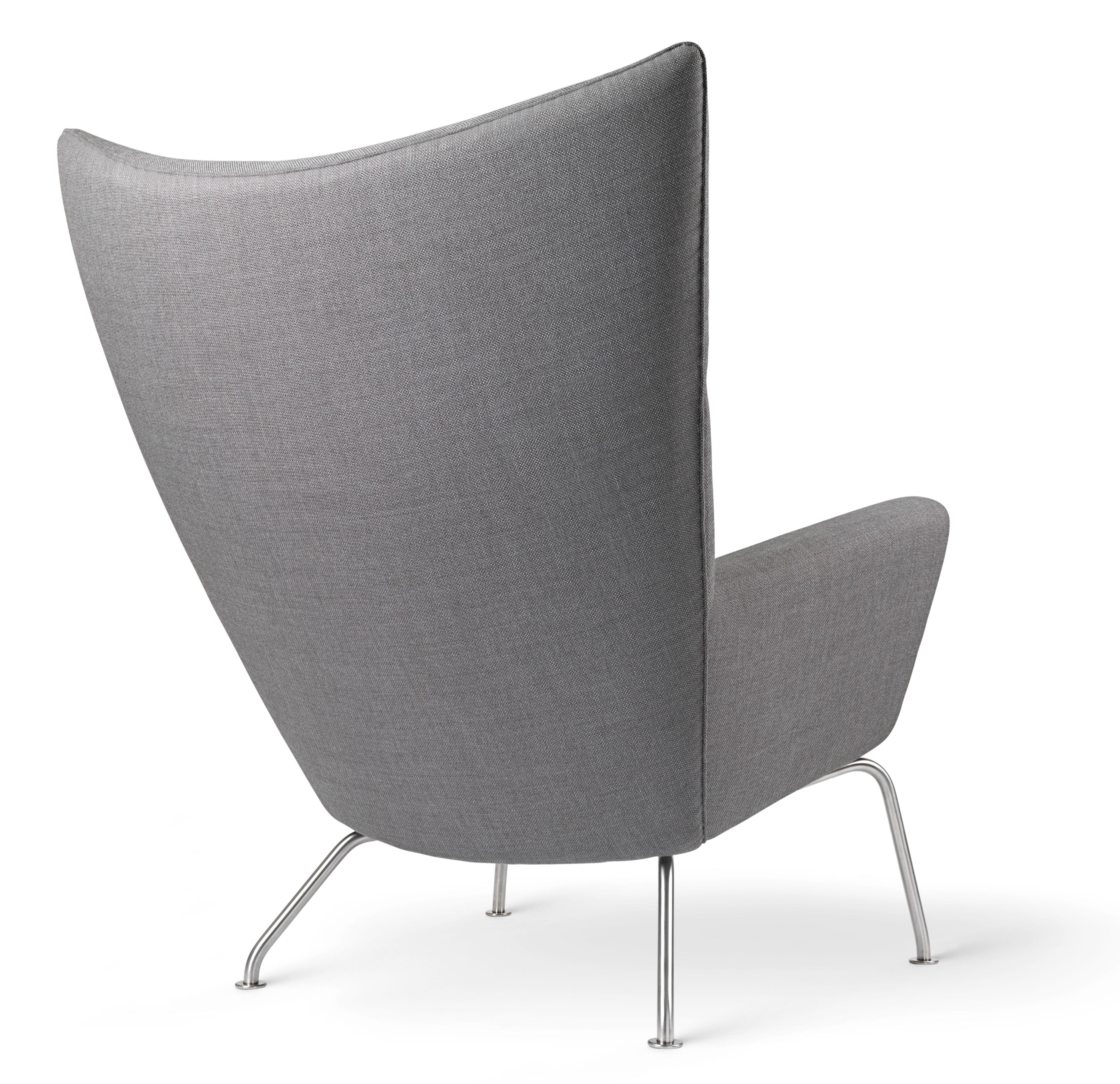 Carl Hansen CH445 Flügelstuhl, Stahl/Passion 6101