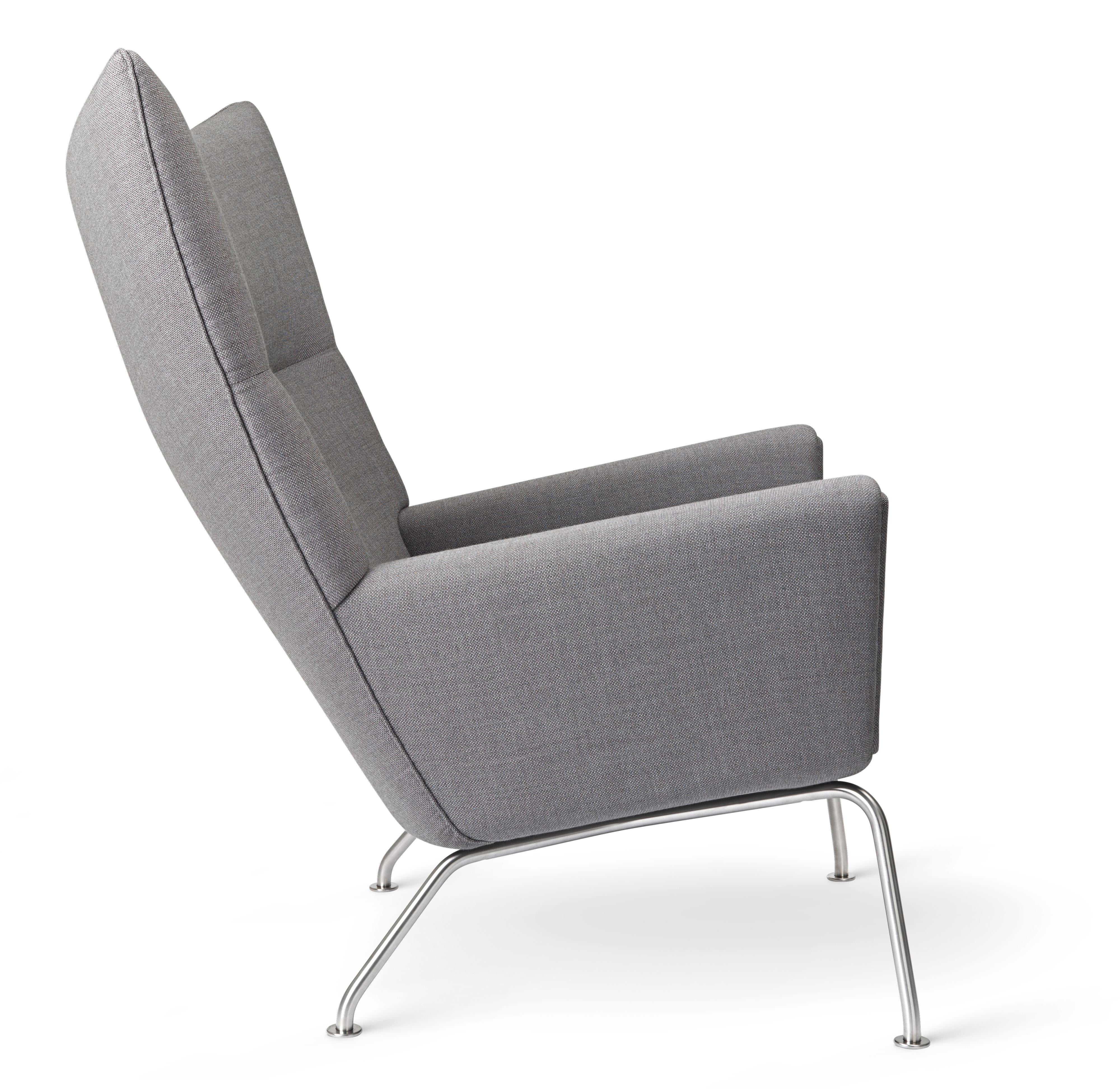 Carl Hansen CH445 Flügelstuhl, Stahl/Passion 6101