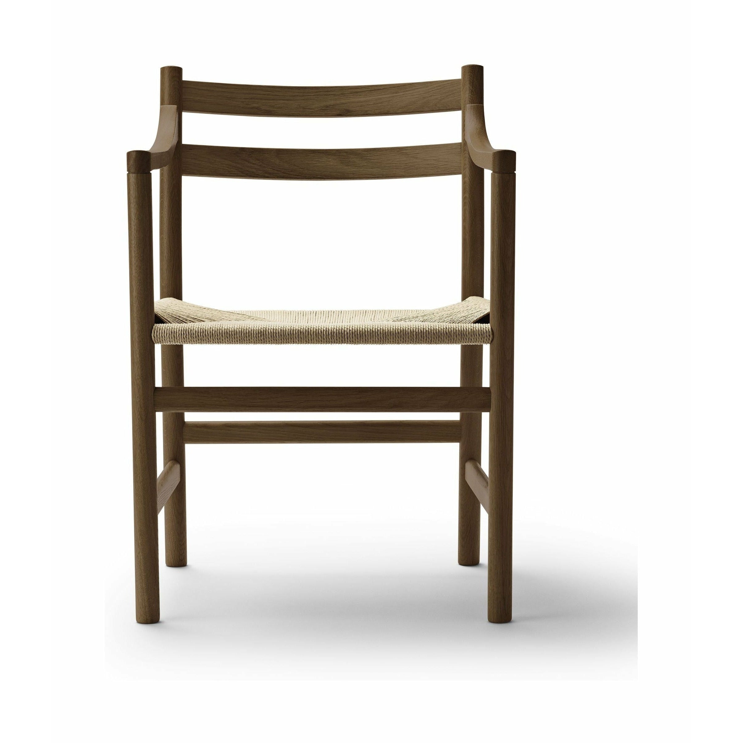 Carl hansen ch46 chaise chaise fumée d'huile de couleur, cordon naturel