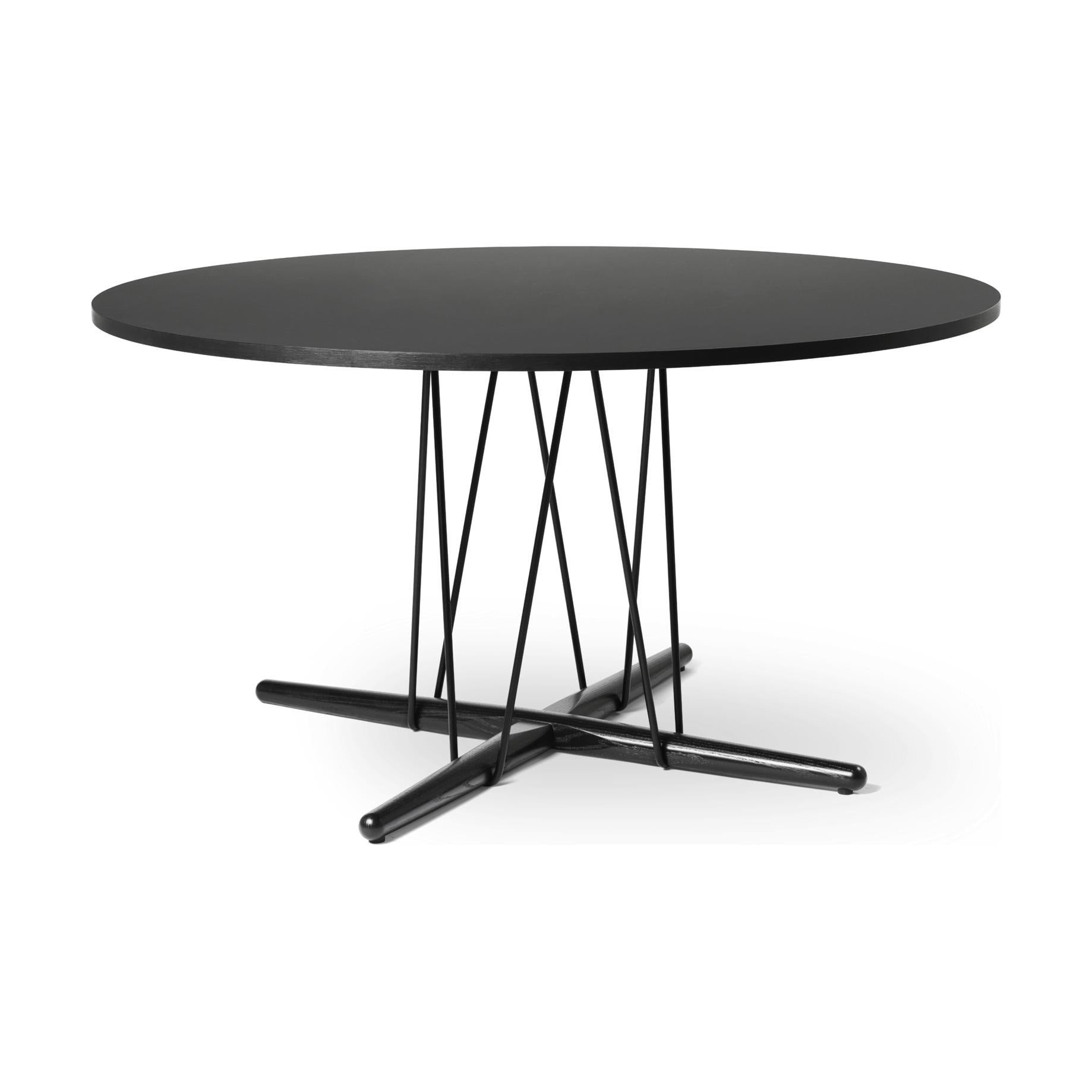 Carl Hansen E020 Embrace mesa, roble negro, Ø 79 cm
