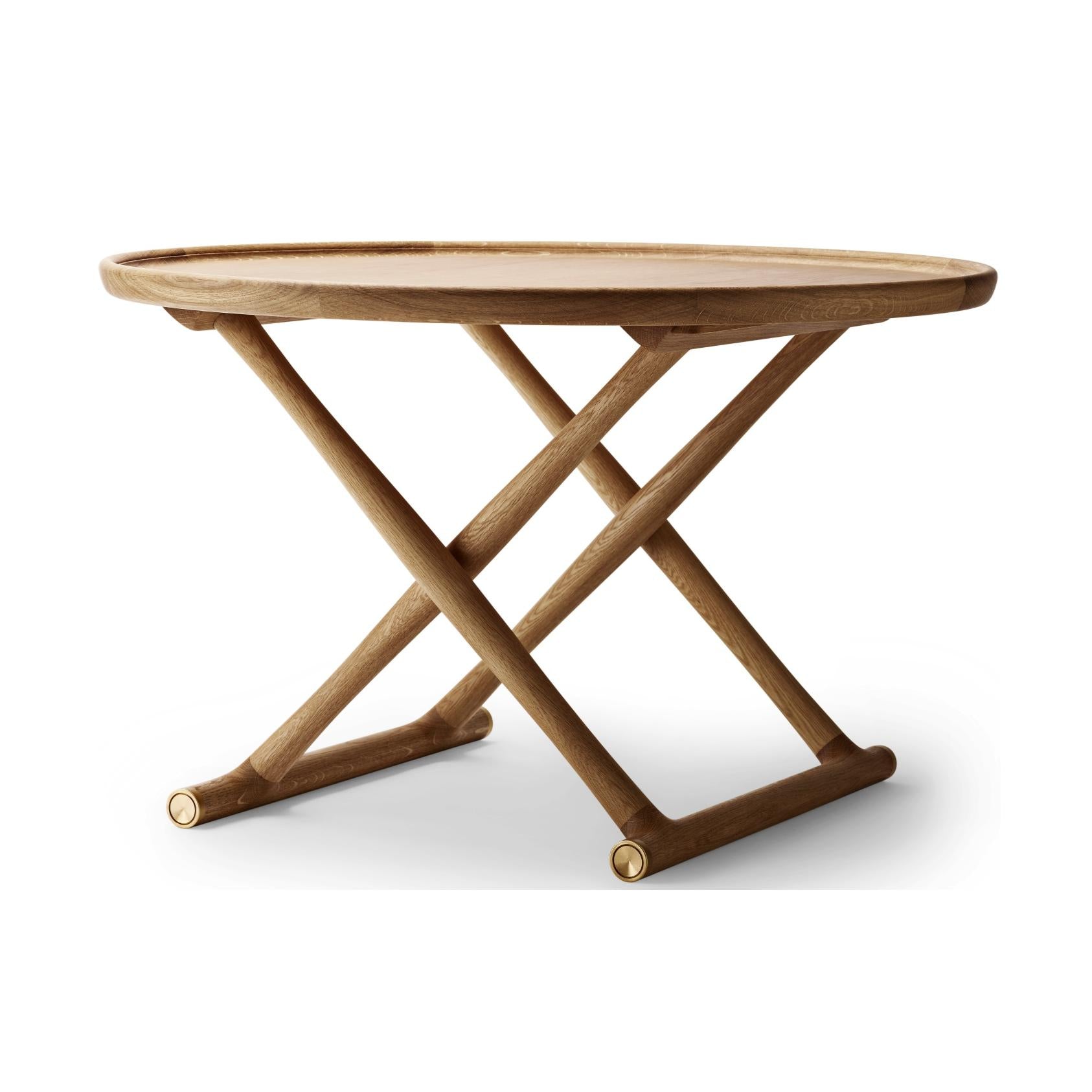 Carl Hansen ML10097 Mesa egipcia de roble engrasado, Ø100 cm