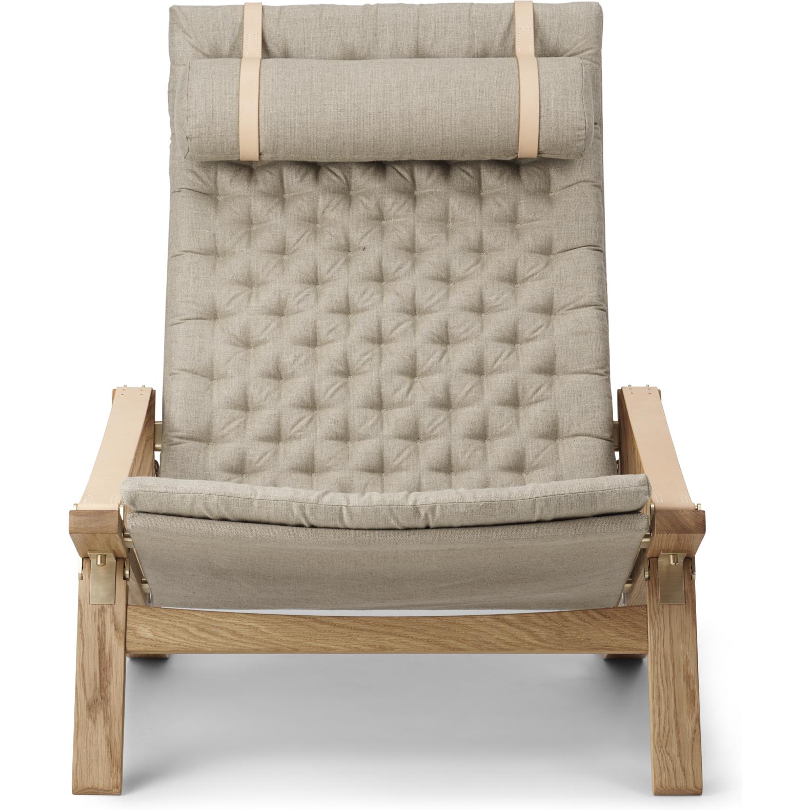 Carl hansen fk10 plica chaise chaise huiled / toile, naturel