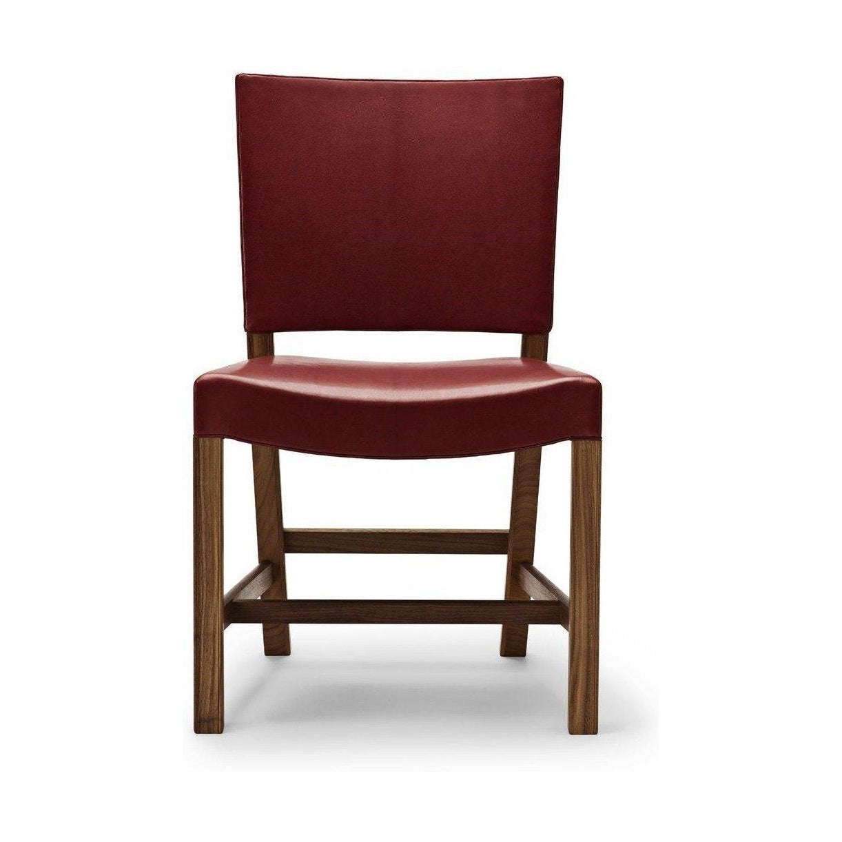 Carl Hansen KK47510 La chaise rouge, noix laquée / peau de chèvre rouge