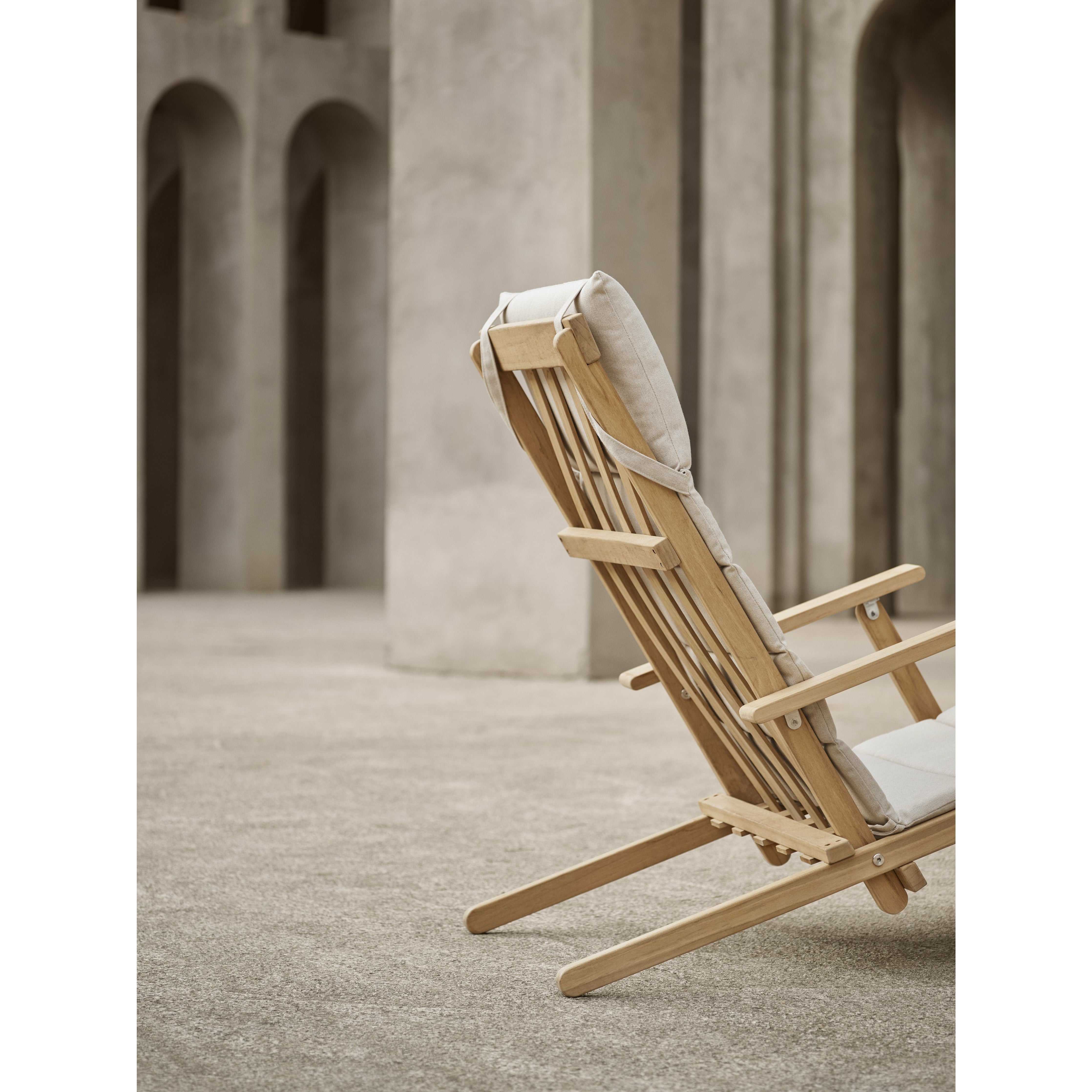 Carl Hansen Cushion pour BM5568 Deck Chair, patrimoine Papyrus