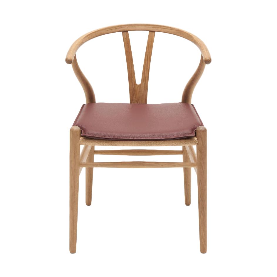 Carl Hansen Cushion för CH24 Wishbone -stol, mörkröd