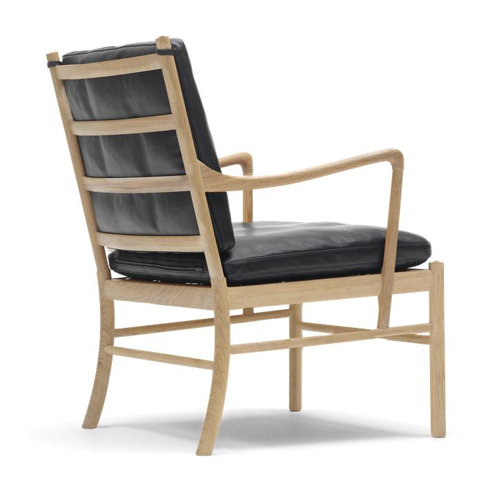 Carl Hansen Ow149 Chaise coloniale, chêne huilé/cuir noir