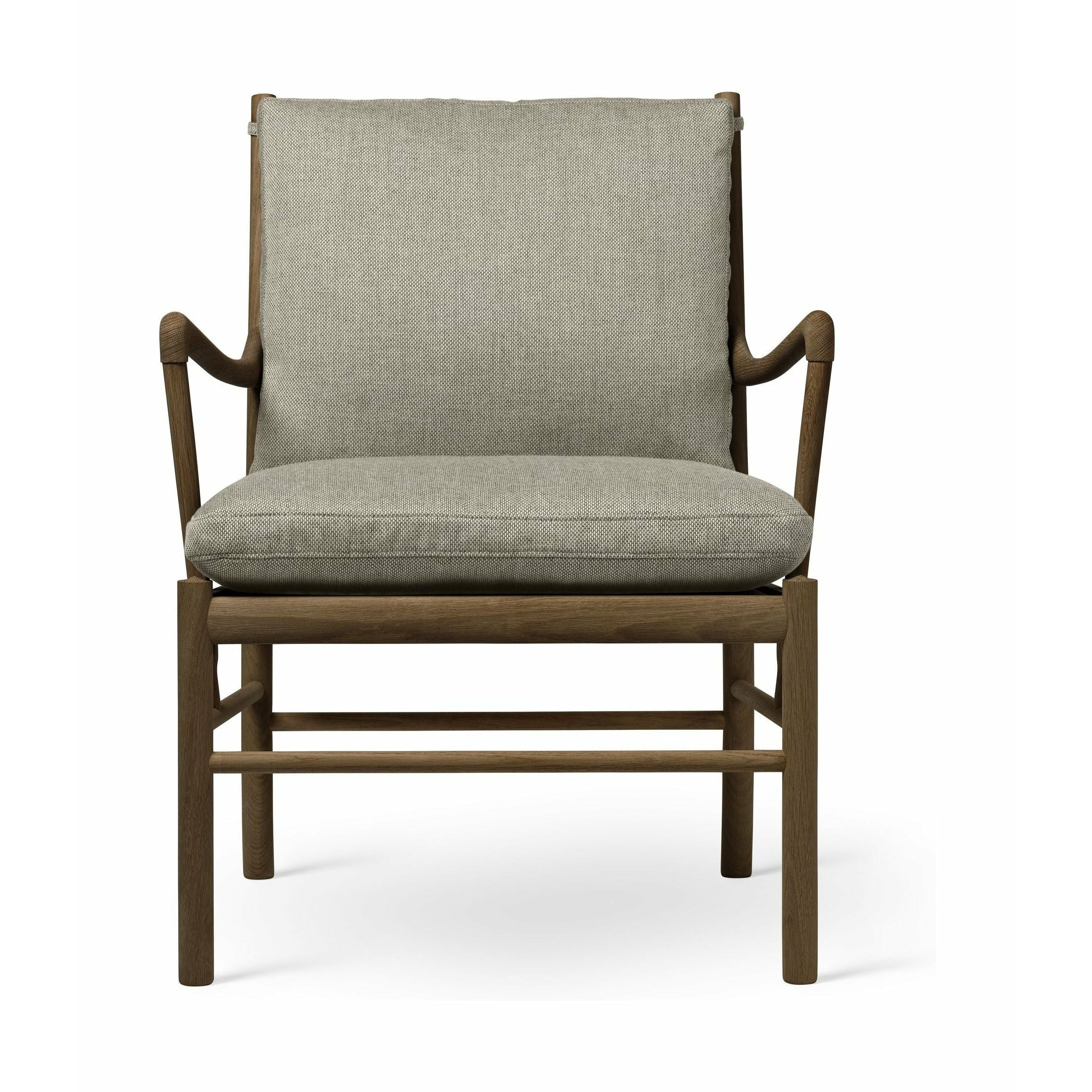 Carl Hansen OW149 Chaise coloniale Huile de couleur fumée en chêne, RE Wool 0218