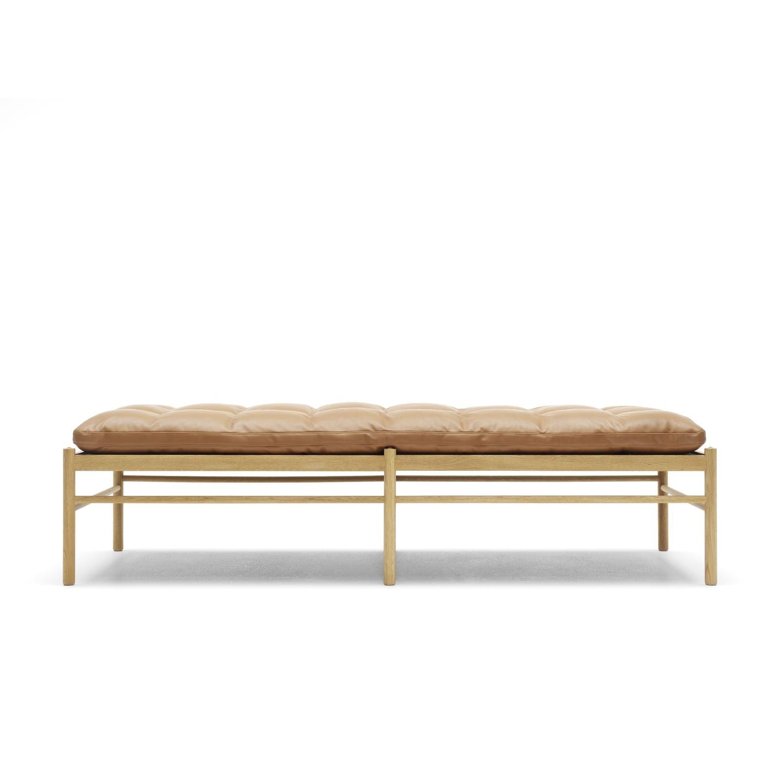 Carl Hansen OW150 Daybed, geolied eiken/goudbruin leer