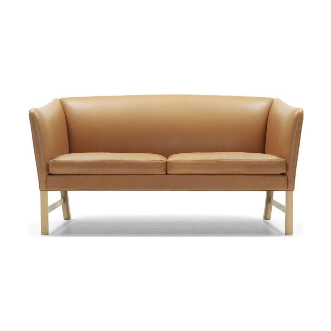 Carl Hansen OW602 SOFA Oljad ek, gyllenbrun läder