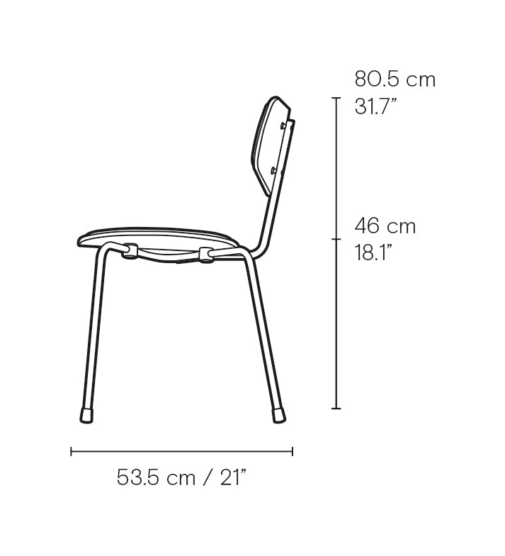 Carl Hansen VLA26P Vega Chair, chêne laqué / Mood 01106