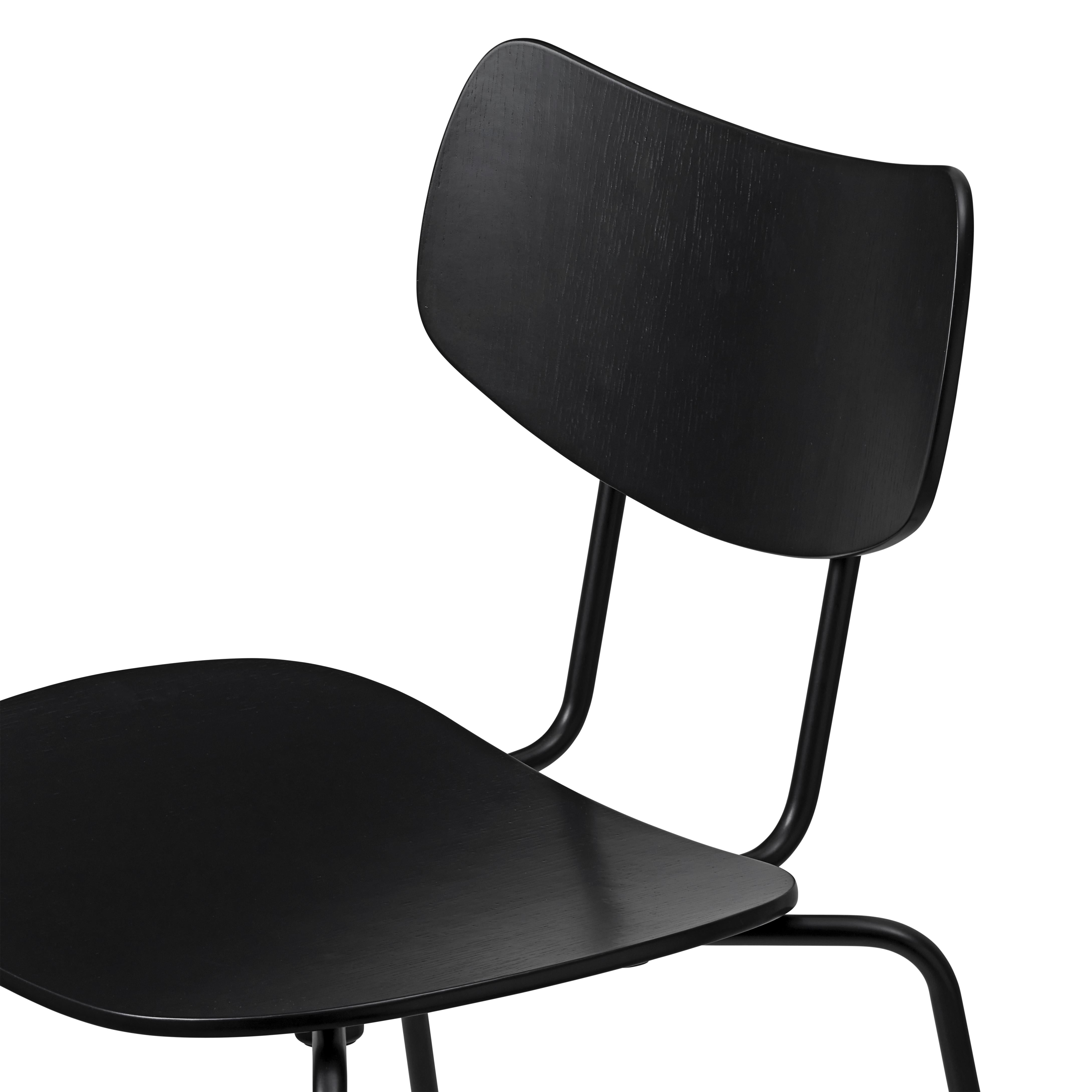 Carl Hansen VLA26T Vega chaise, chêne noir laqué