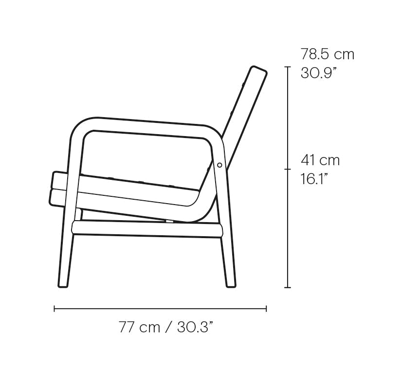 Carl Hansen Vla77 Foyer Sofa, Eiche geölt/Leder SIF 90