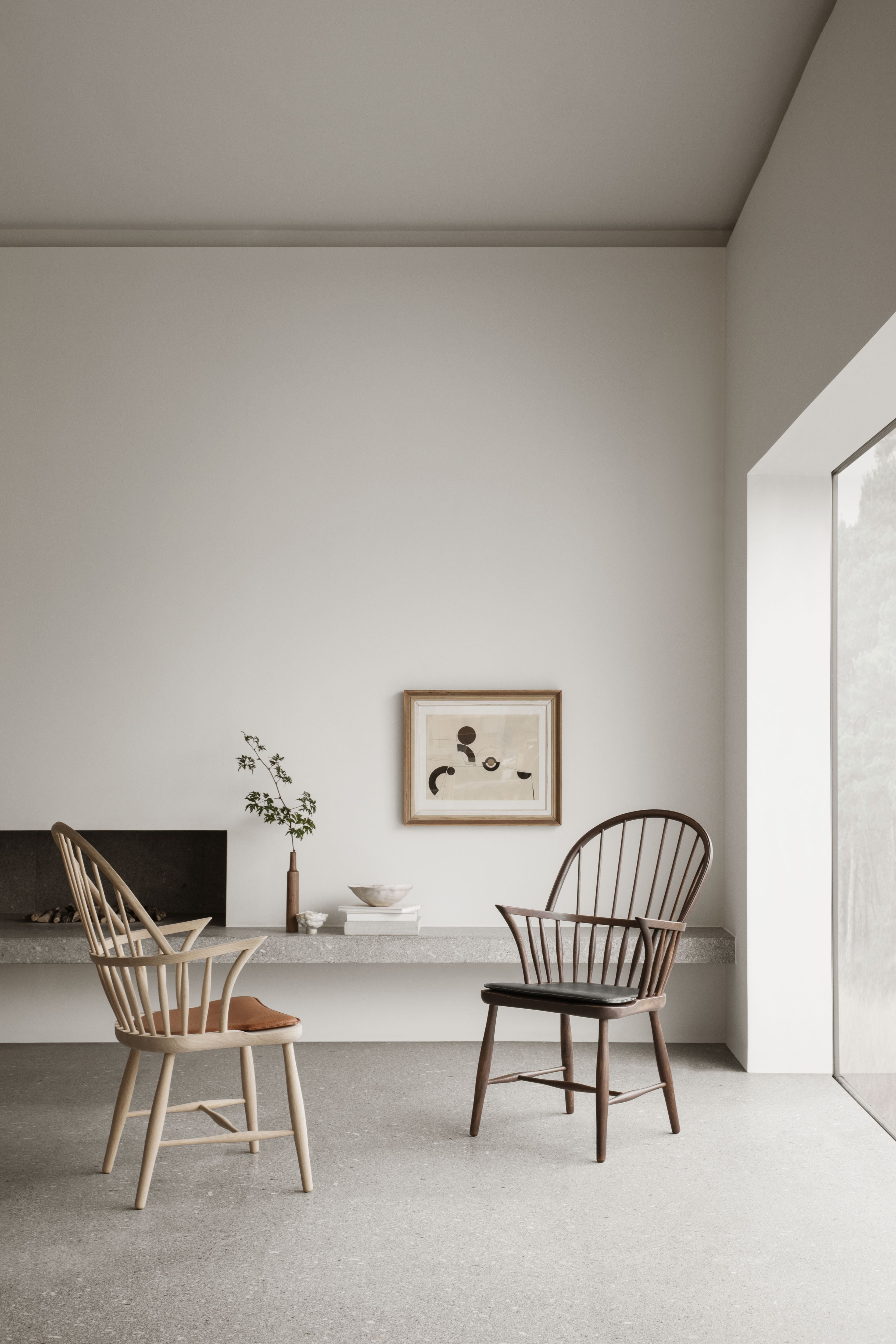 Carl Hansen FH38 Chaise Windsor, huile de couleur fumée