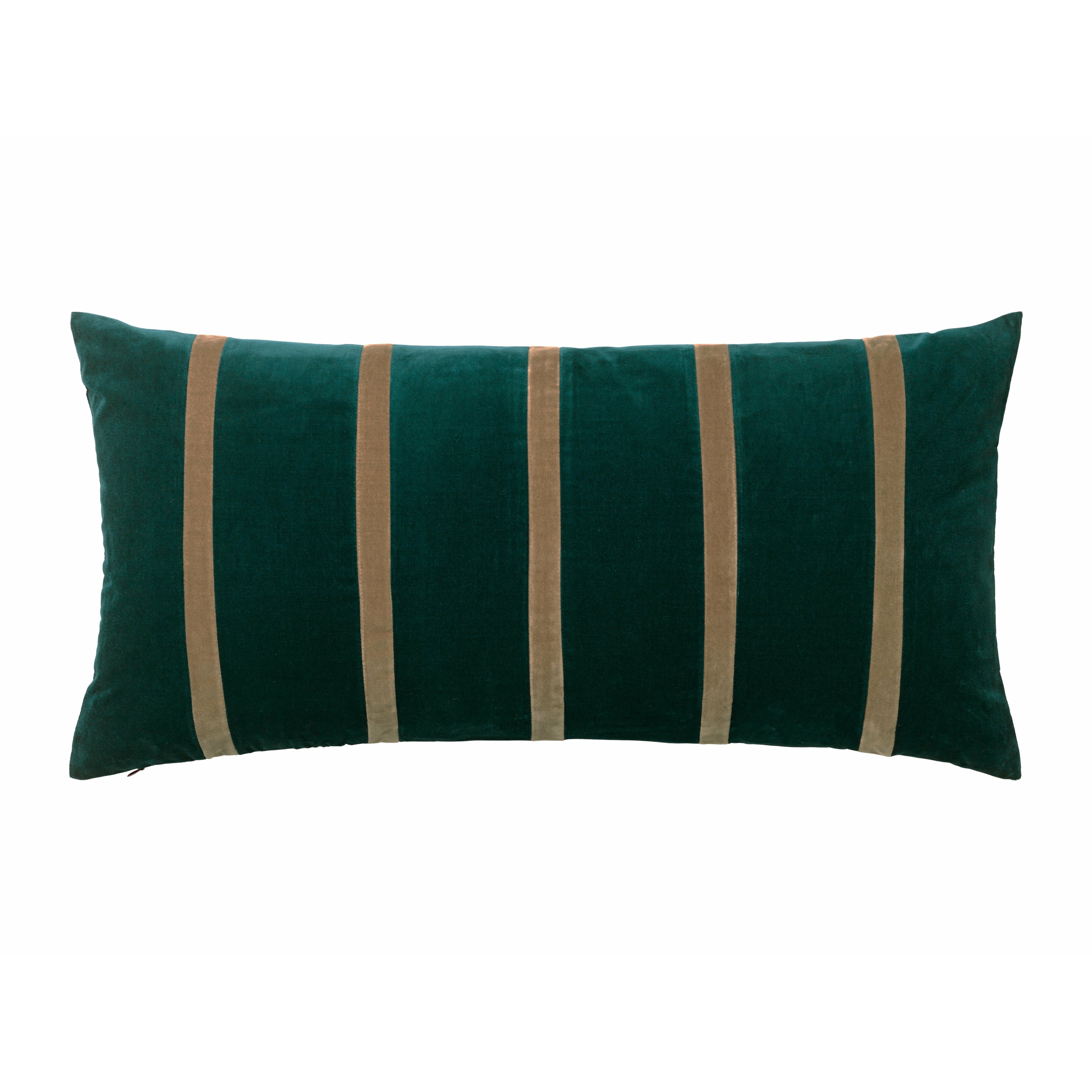Christina Lundsteen Pippa Velvet Pillow, paon / kit lumineux