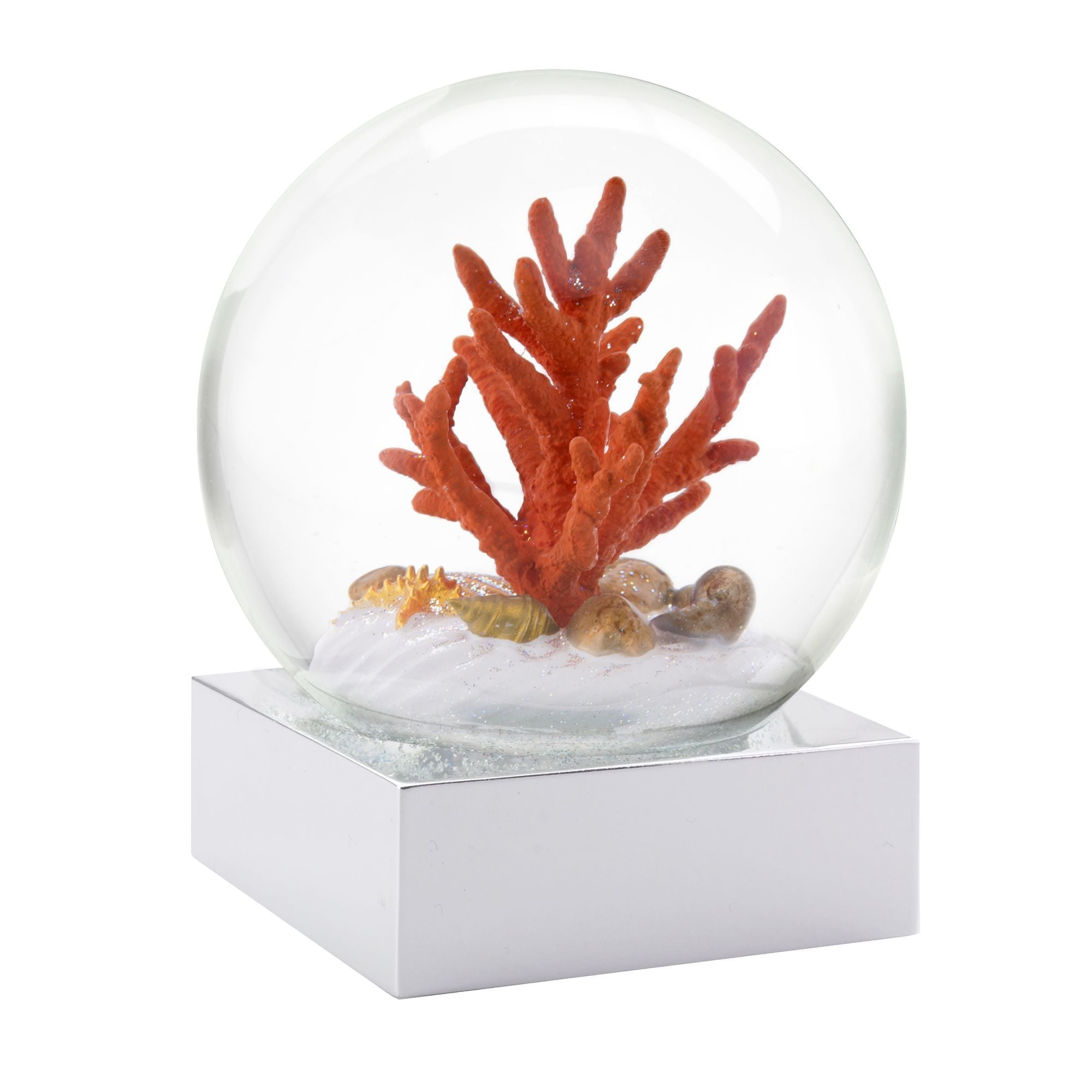 Coral des globes de neige fraîche