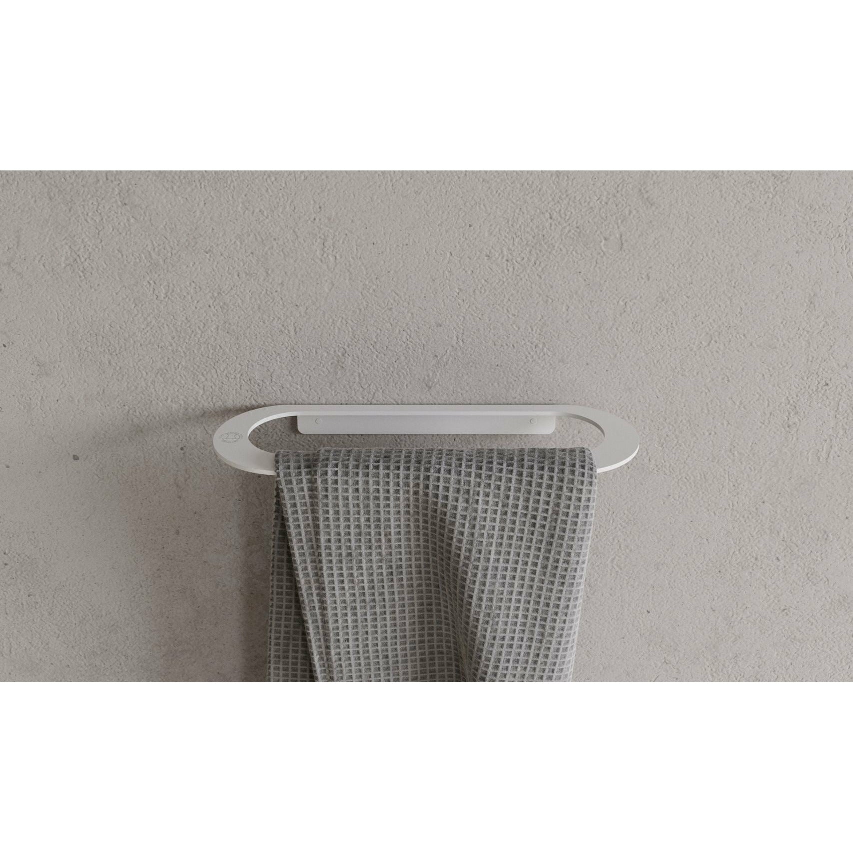 Baignoire Copenhague CB 100 porte-serviette L28 cm, tapis blanc