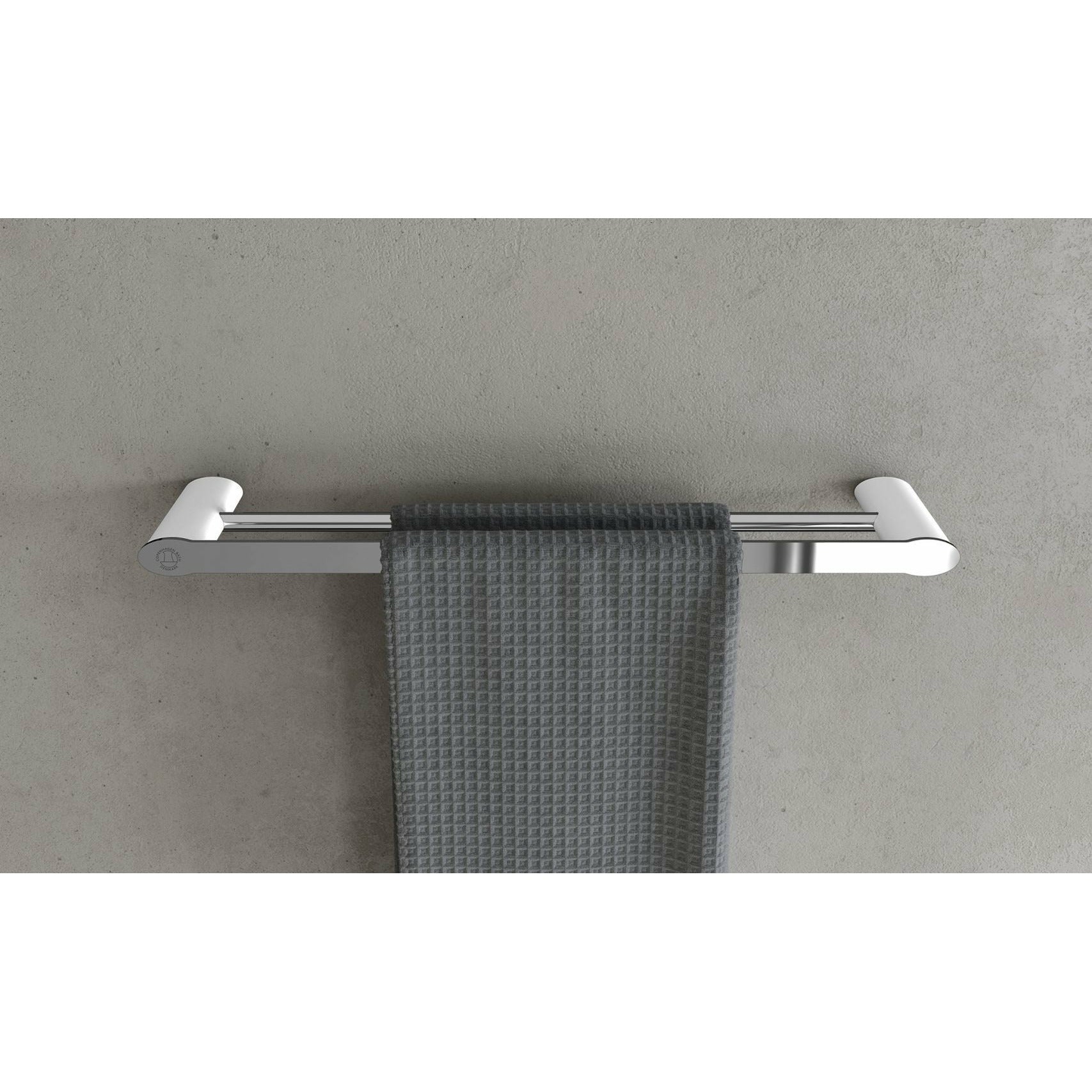 Copenhague Bath CB 200 porte-serviette double, Chrome / Mat White