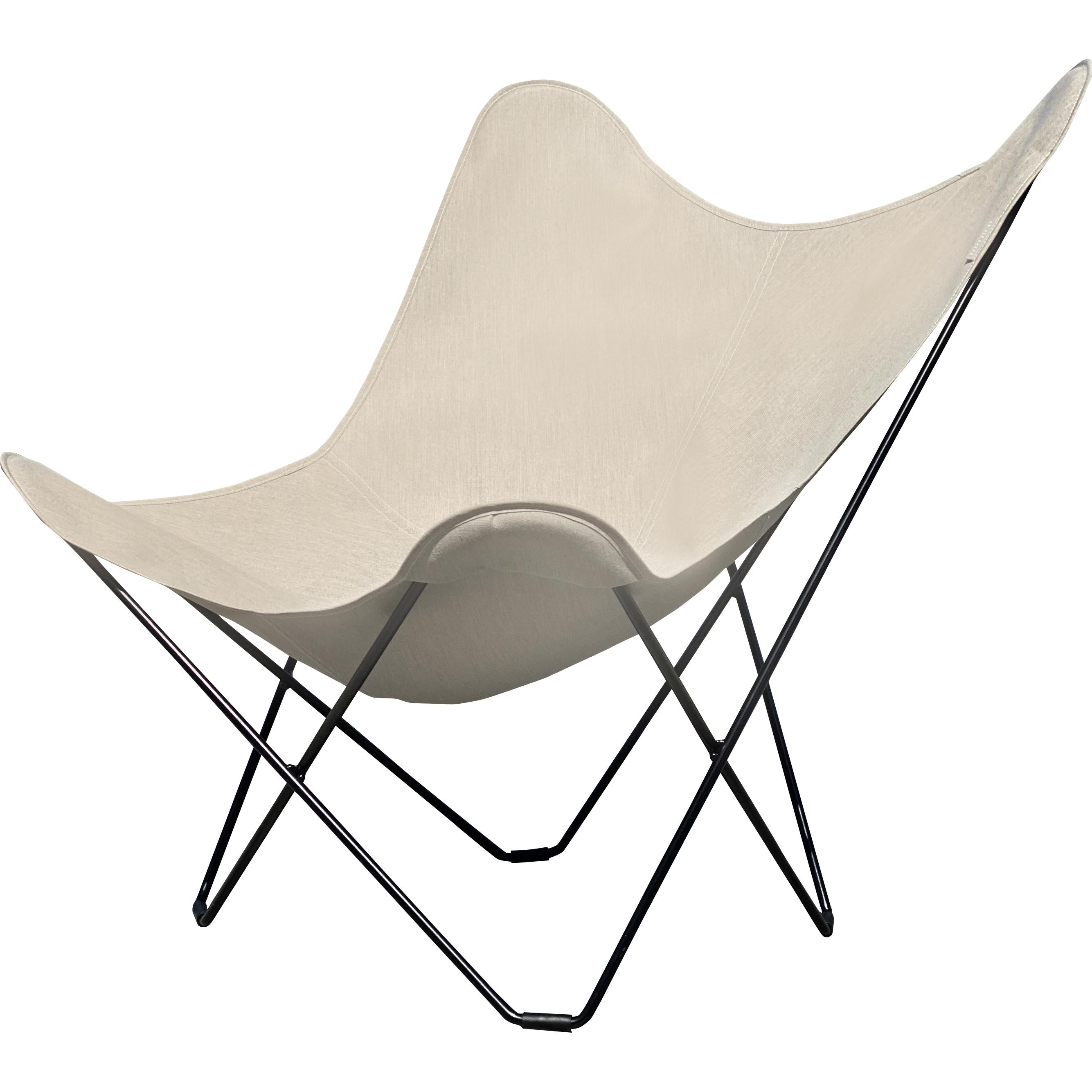 Cuero Sunshine Mariposa Butterfly Chaise, Natural / Black Outdoor