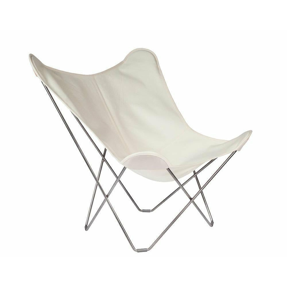 Cadeira de borboleta mariposa do sol do sol, ostra/moldura externa cinza