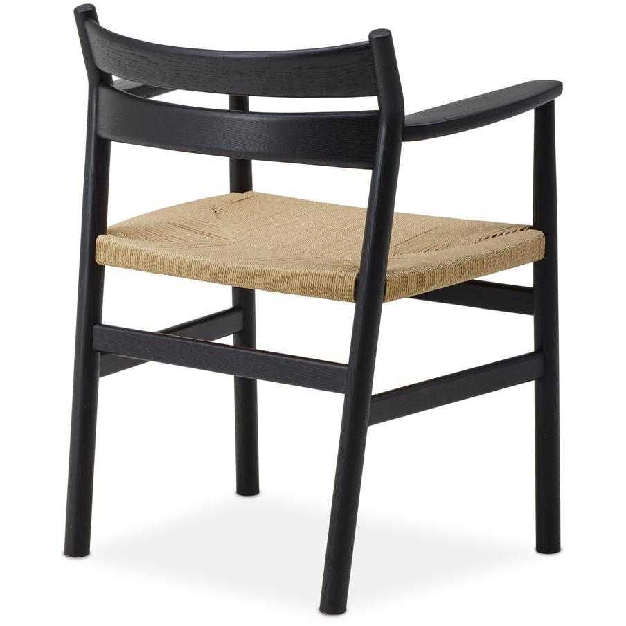 Dk3 Bm2 Dining Chair Oak Lacquered, Black