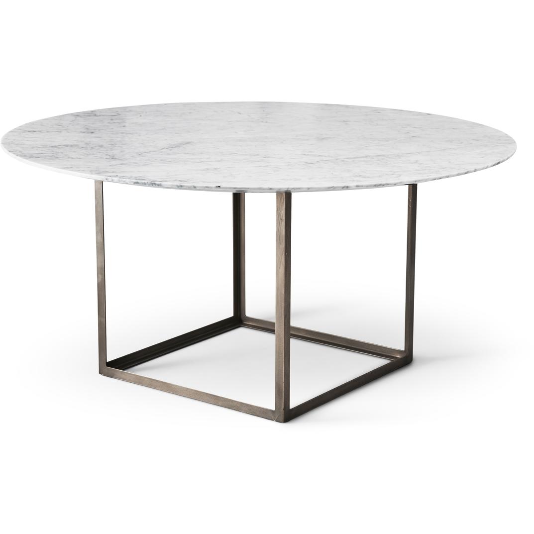 Dk3 joyal ronde table à manger en marbre Ø150 cm, carrara
